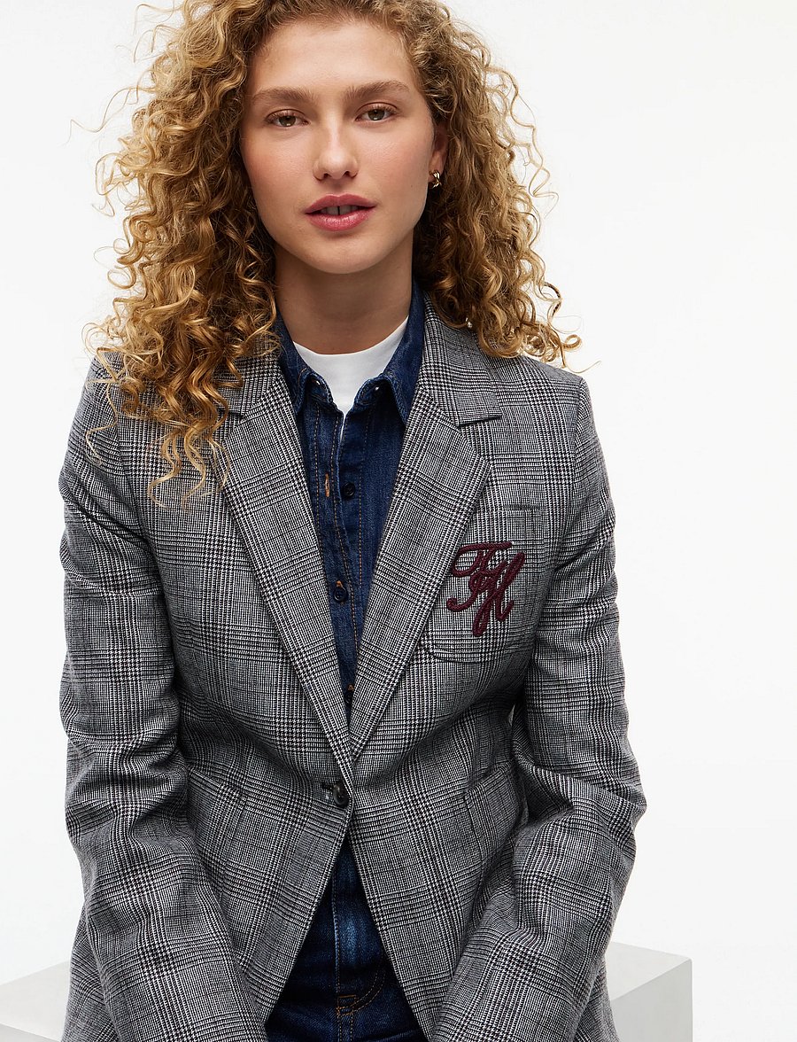 Tommy Hilfiger - GREY CHECK CLASSIC BLAZER - einreihige blazer - charcoal check - 5
