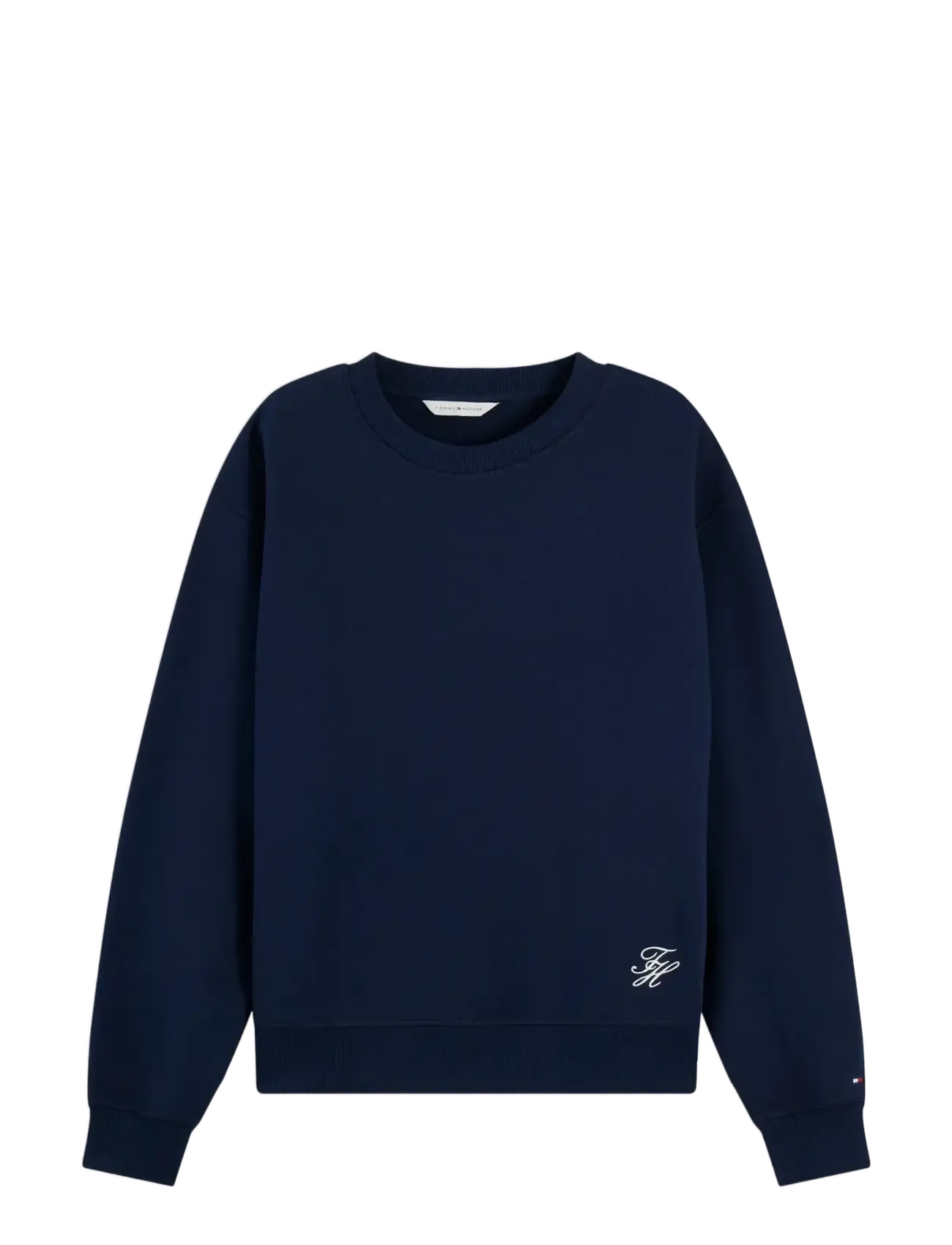 Tommy Hilfiger SCRIPT TERRY MDRN C-NK SWTSHIRT - Summer in the city - DARK BLUE / navy