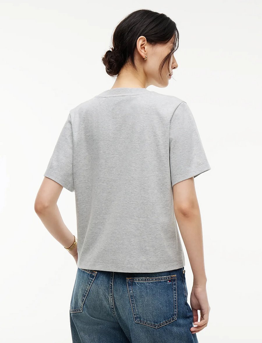 Tommy Hilfiger - STUDIO TOMMY REG C-NK S/S TSHIRT - light grey htr - 2