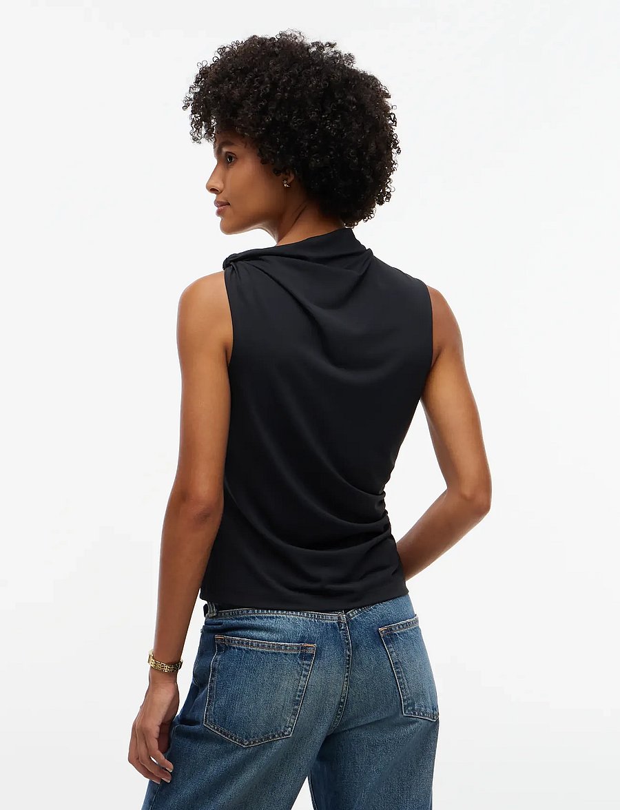 Tommy Hilfiger - TWIST DETAIL SLVLS TOP - black - 2