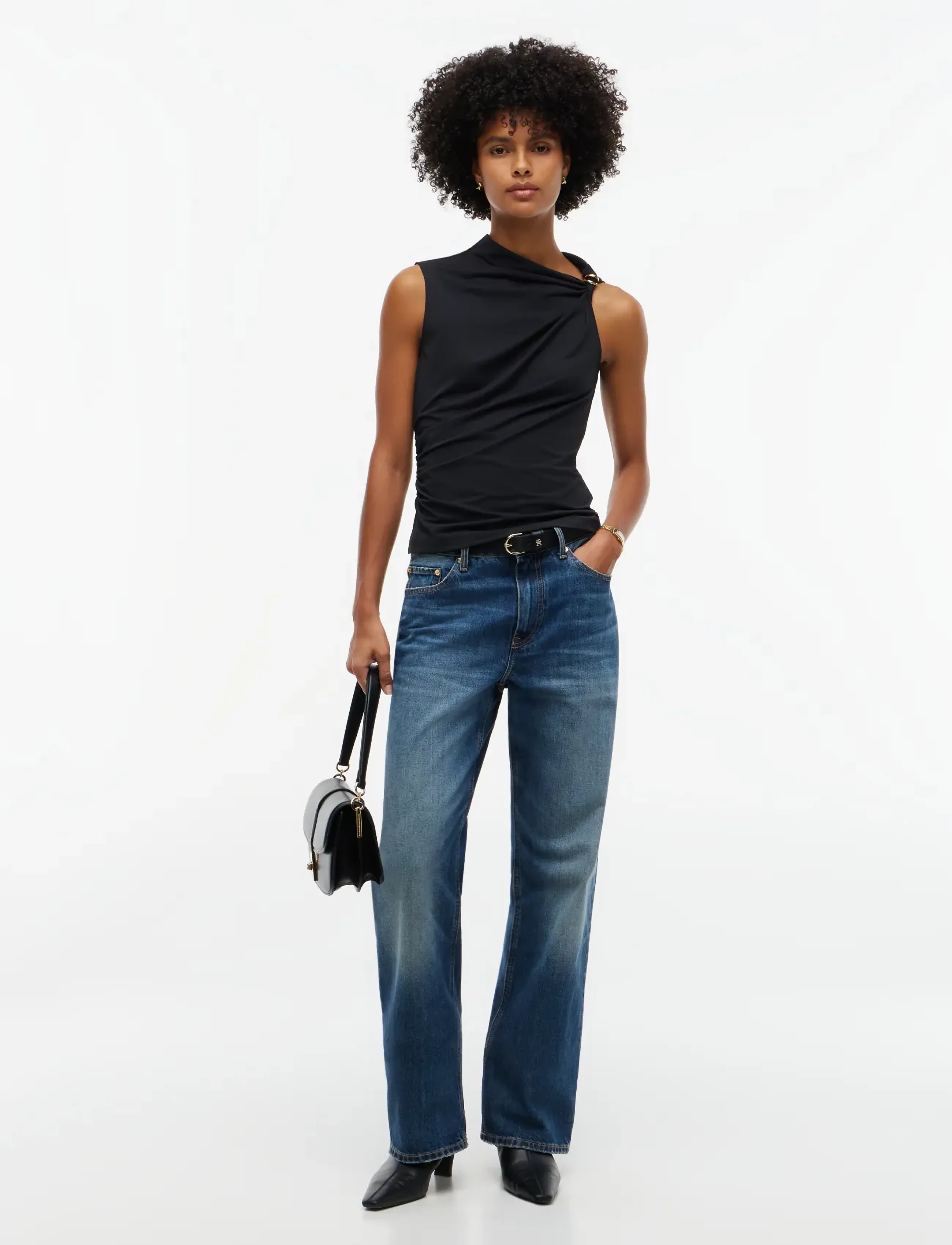 Tommy Hilfiger - TWIST DETAIL SLVLS TOP - black - 4