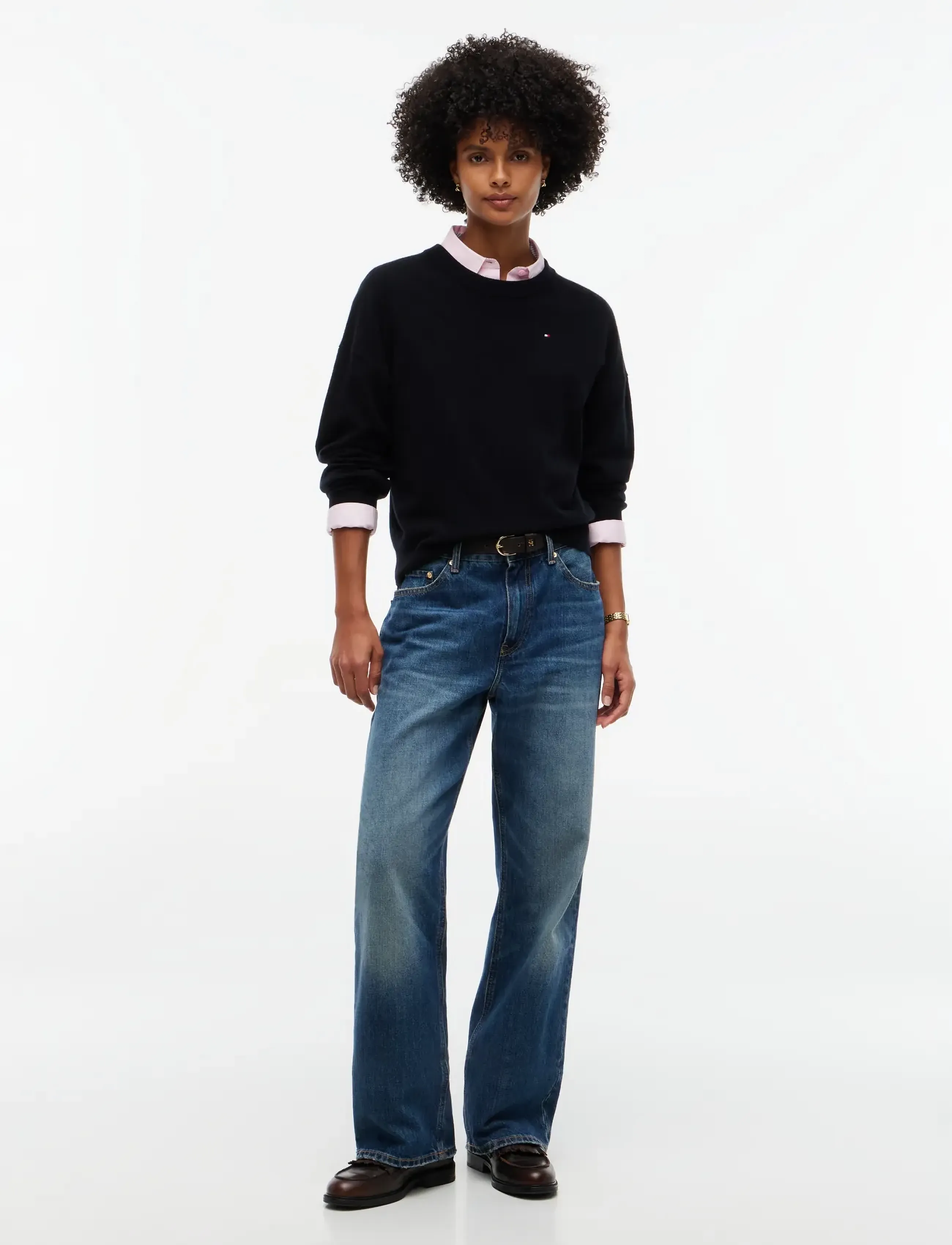 Tommy Hilfiger - 90/10 CASHMERE C-NK SWT - kaschmir - black - 4