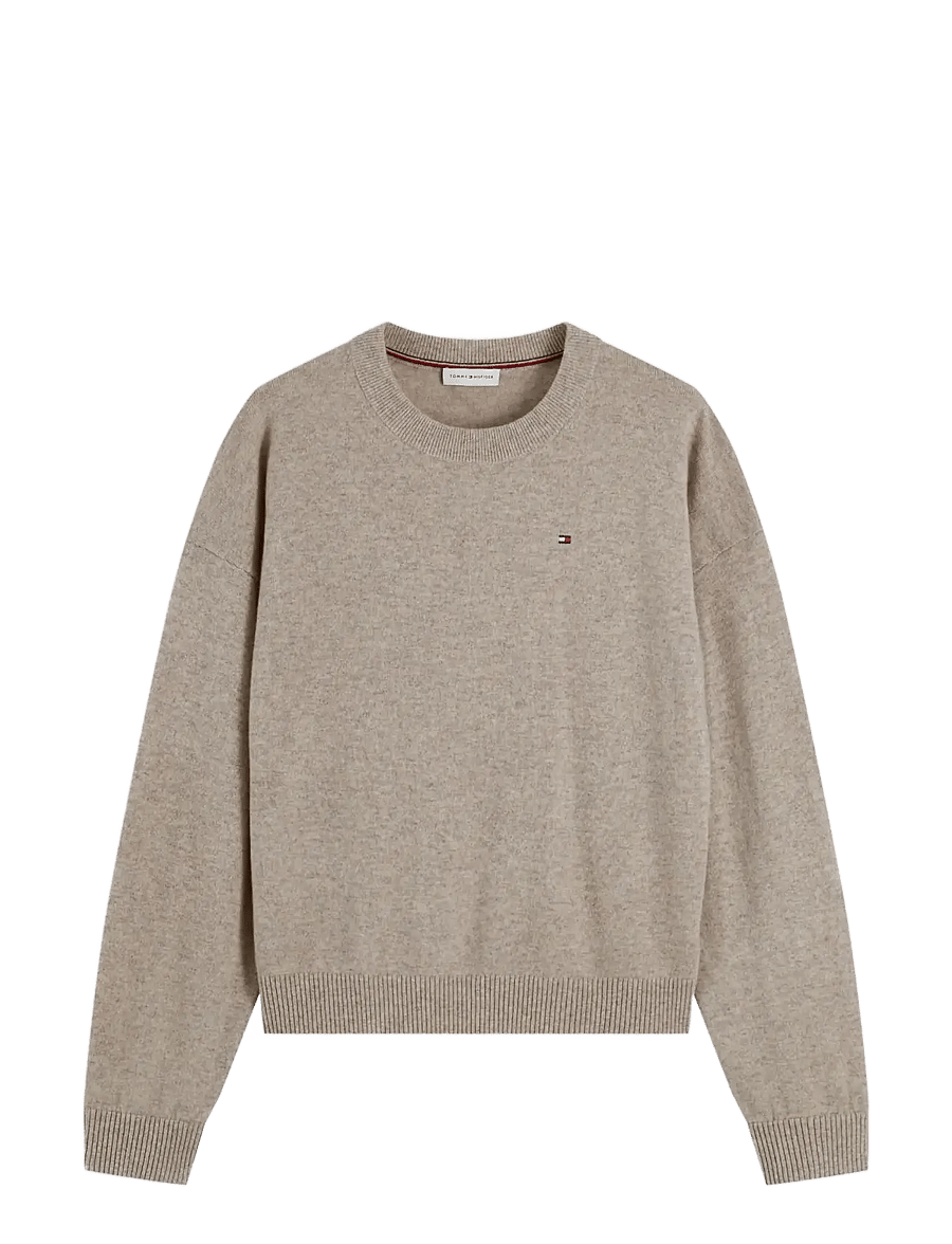 Tommy Hilfiger - 90/10 CASHMERE C-NK SWT - kaschmir - light camel heather - 1