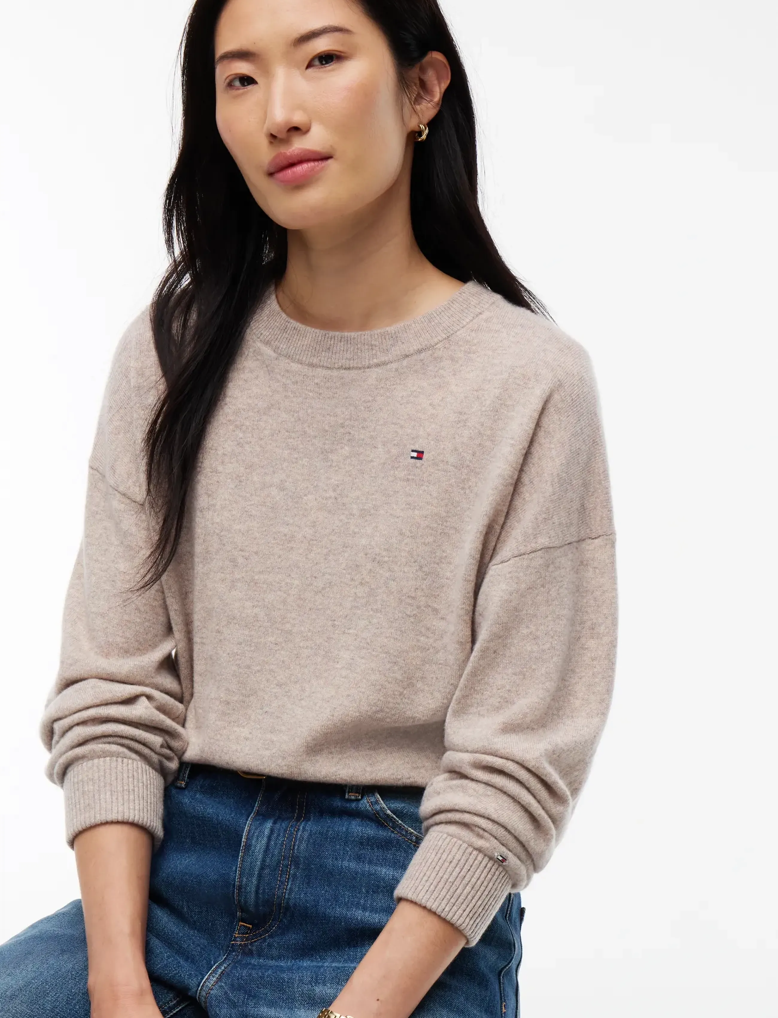 Tommy Hilfiger - 90/10 CASHMERE C-NK SWT - kaschmir - light camel heather - 3