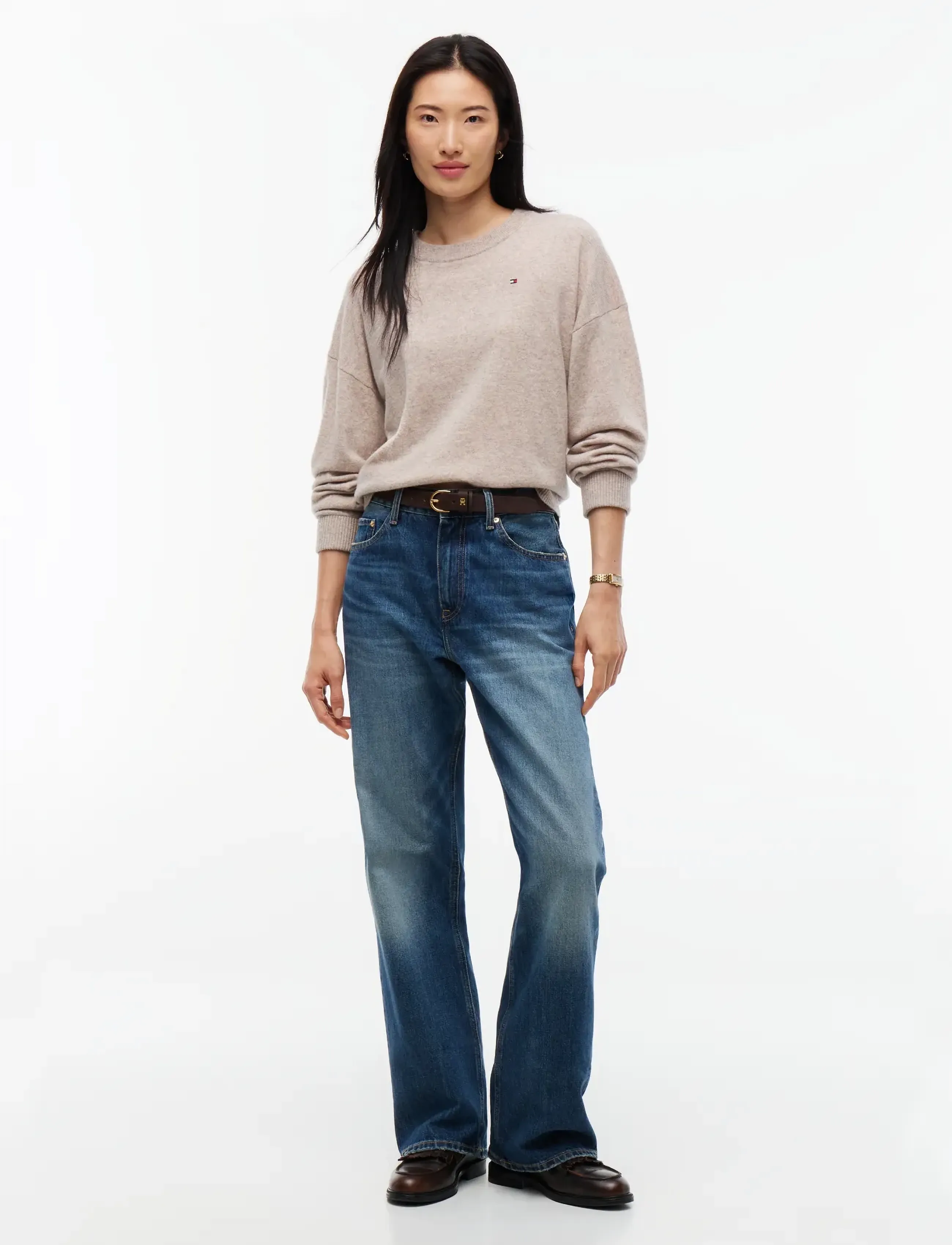Tommy Hilfiger - 90/10 CASHMERE C-NK SWT - kaschmir - light camel heather - 4