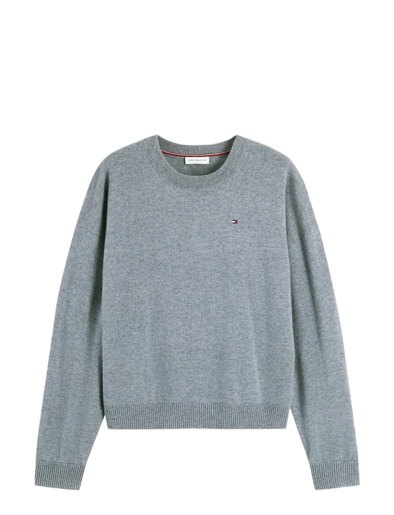 Tommy Hilfiger 90/10 CASHMERE C-NK SWT - Stickat - MEDIUM GREY HEATHER / grey