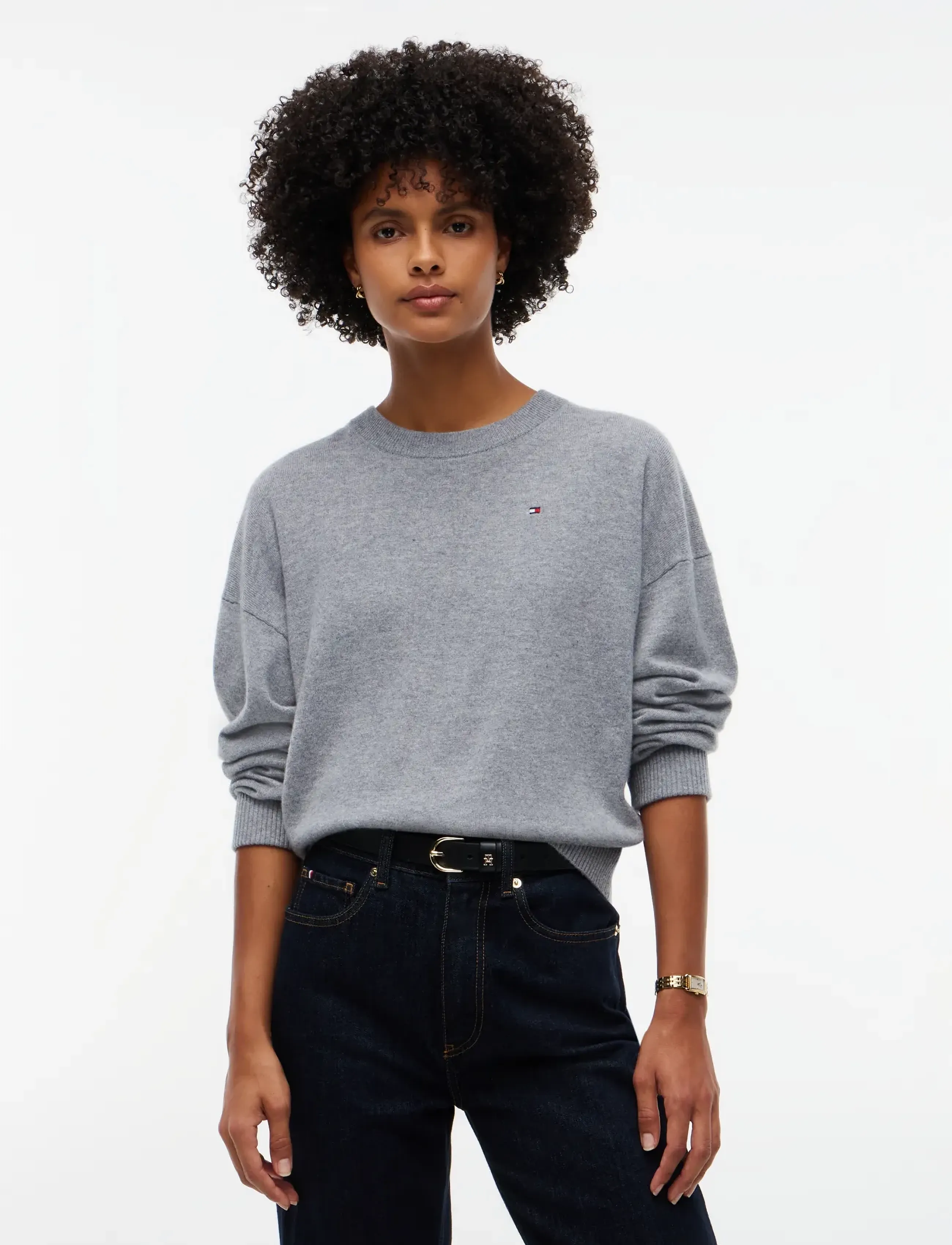 Tommy Hilfiger - 90/10 CASHMERE C-NK SWT - kashmir - medium grey heather - 0