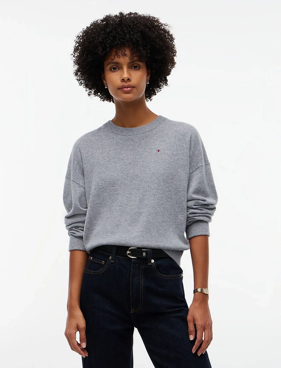 Tommy Hilfiger - 90/10 CASHMERE C-NK SWT - kashmir - medium grey heather - 0