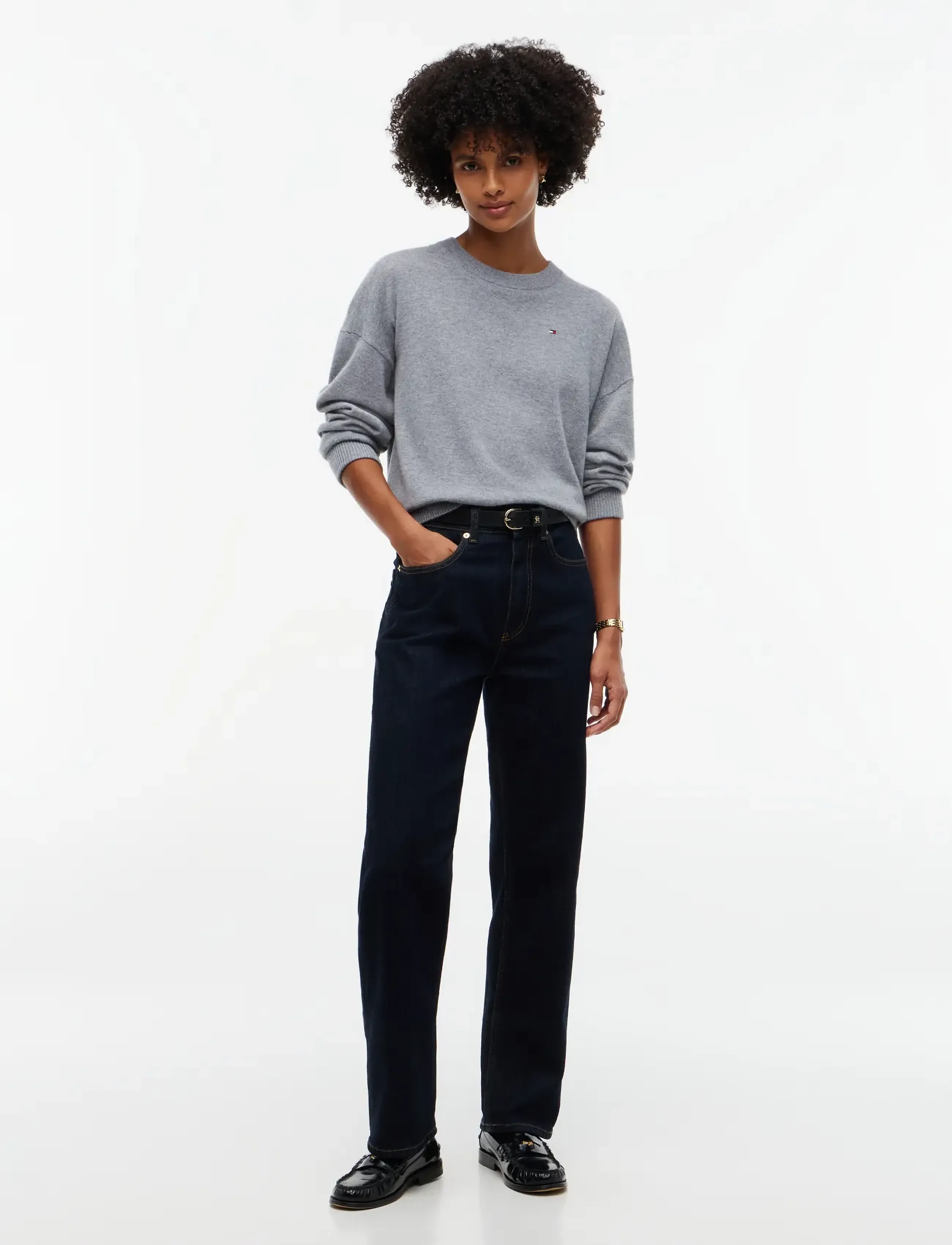 Tommy Hilfiger - 90/10 CASHMERE C-NK SWT - kashmir - medium grey heather - 4