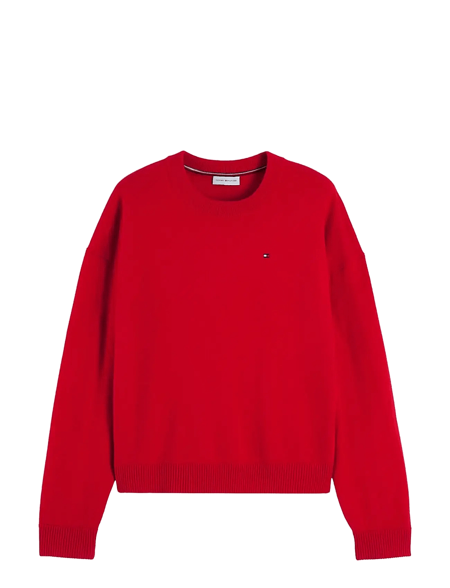 Tommy Hilfiger - 90/10 CASHMERE C-NK SWT - cashmere - red - 1