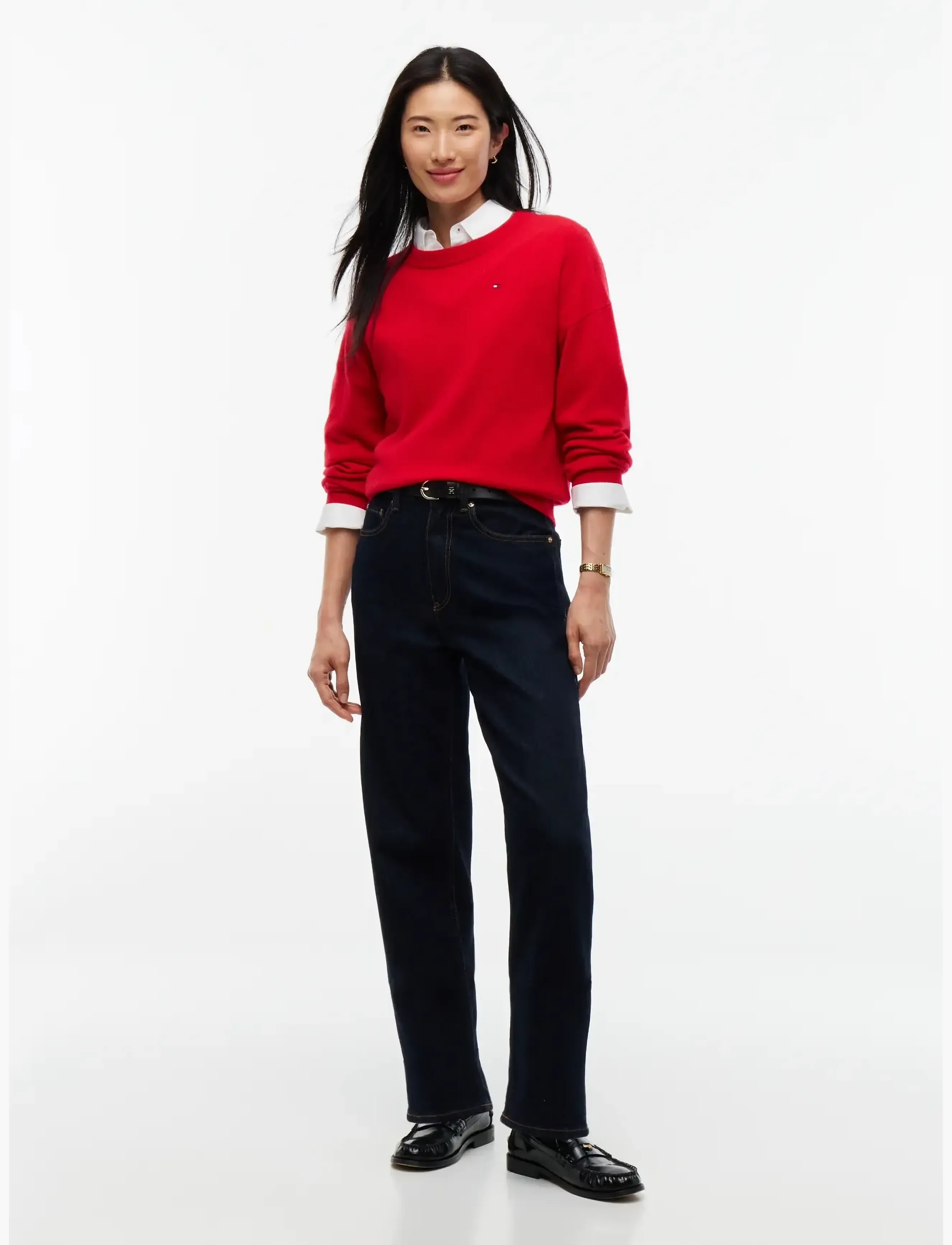 Tommy Hilfiger - 90/10 CASHMERE C-NK SWT - cashmere - red - 4