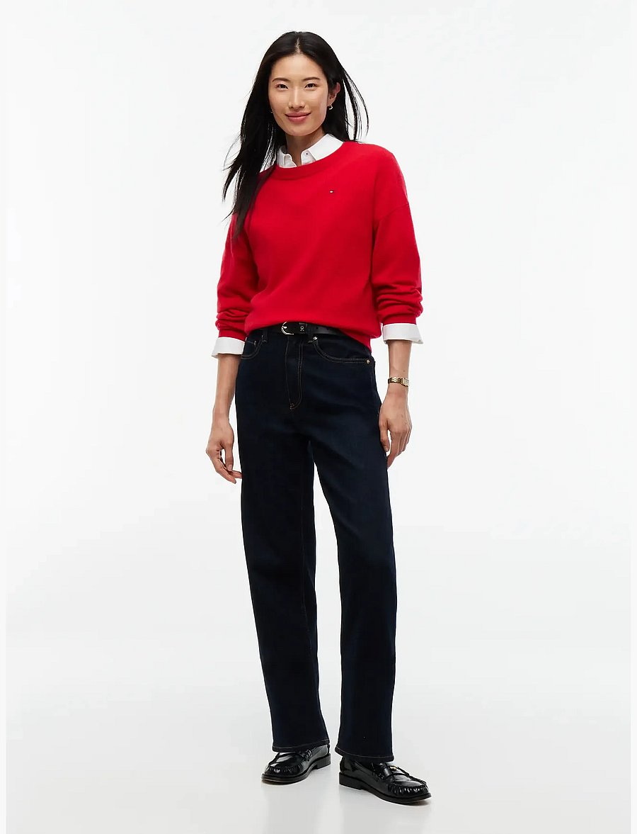 Tommy Hilfiger - 90/10 CASHMERE C-NK SWT - cashmere - red - 4