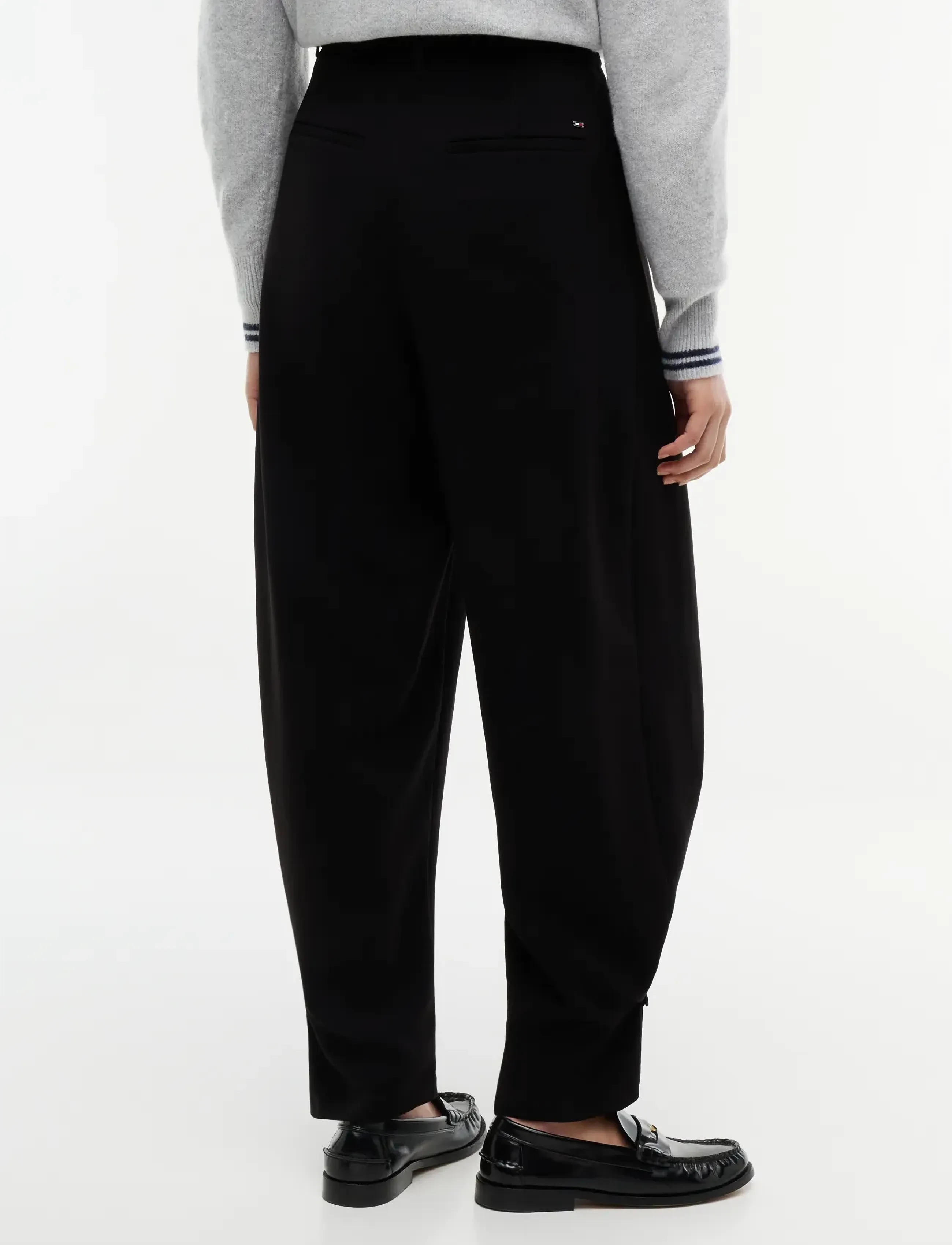 Tommy Hilfiger - TRI-ACETATE BARREL WITH TAB - hosen mit geradem bein - black - 2