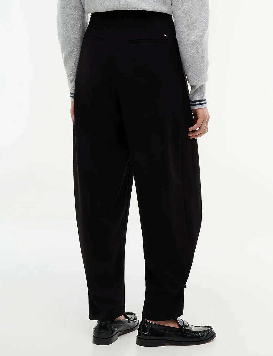 Tommy Hilfiger - TRI-ACETATE BARREL WITH TAB - hosen mit geradem bein - black - 2