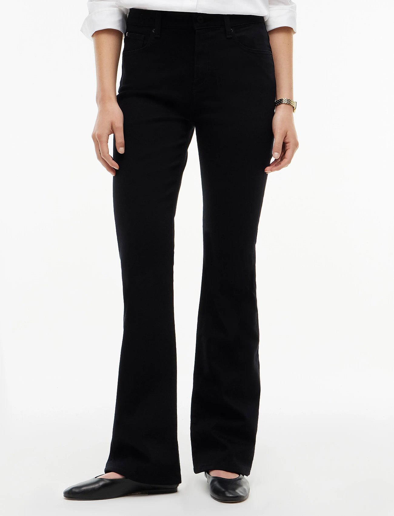 SKYE MID RISE BOOTCUT STAY BLACK - STAY