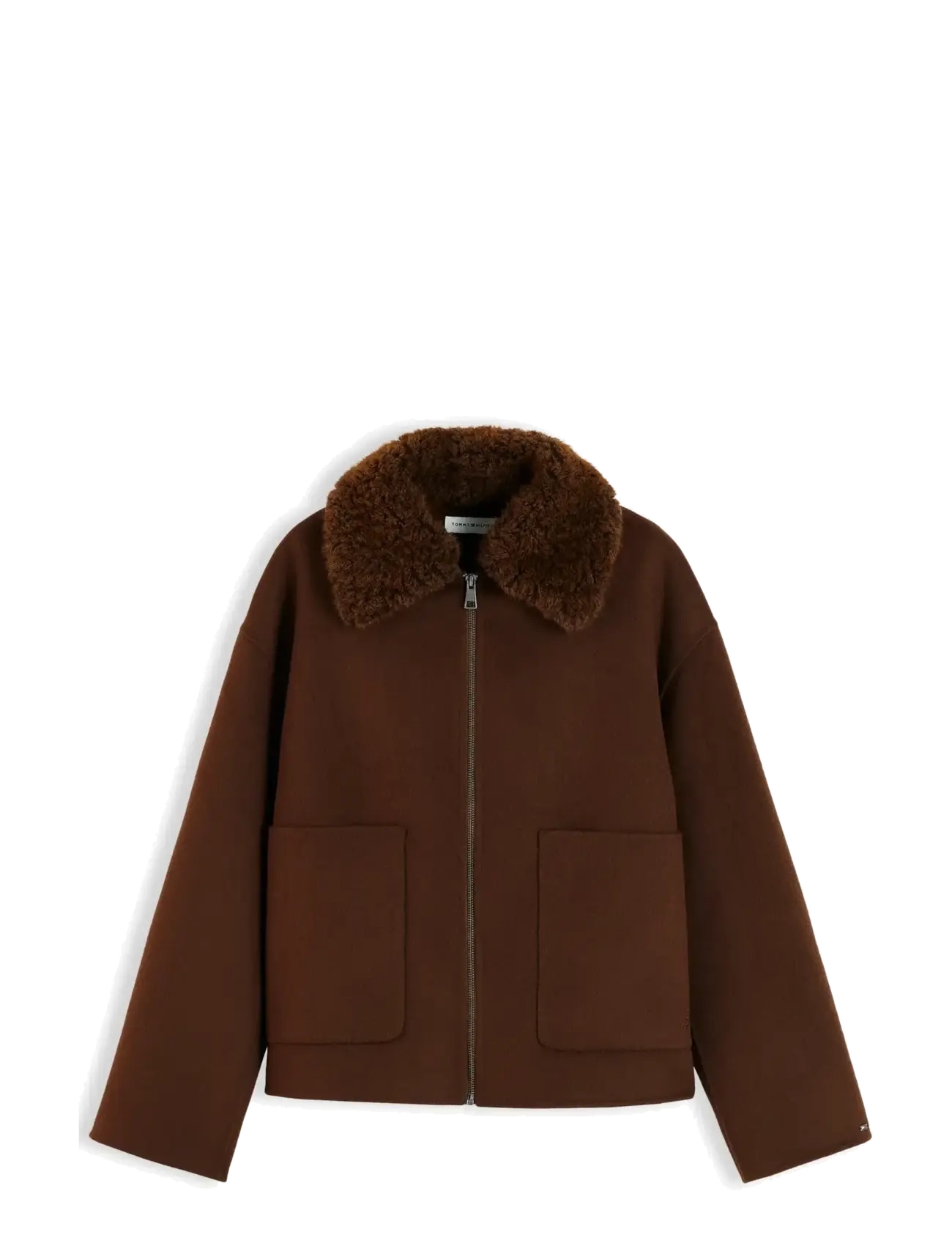 Tommy Hilfiger - DF WOOL ZIP THROUGH JACKET - legacy brown - 1