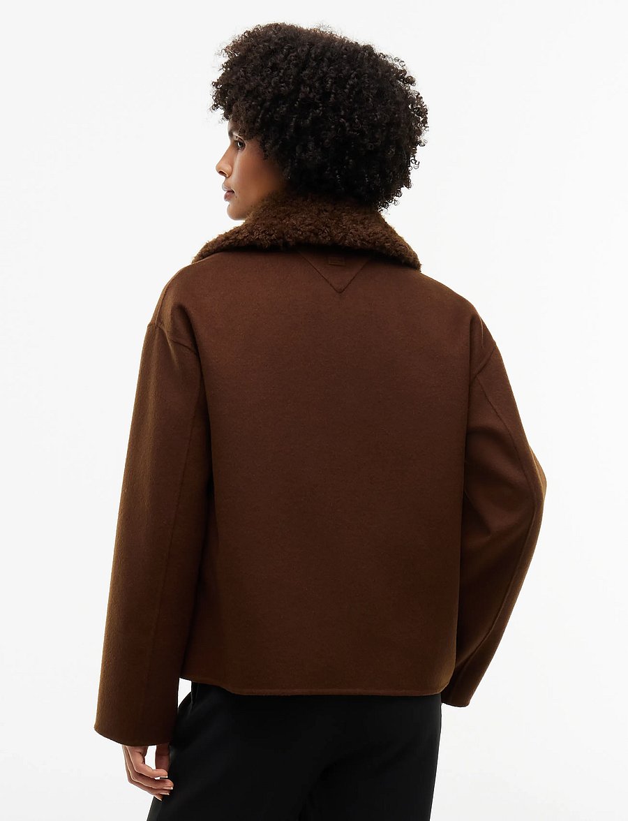 Tommy Hilfiger - DF WOOL ZIP THROUGH JACKET - legacy brown - 2