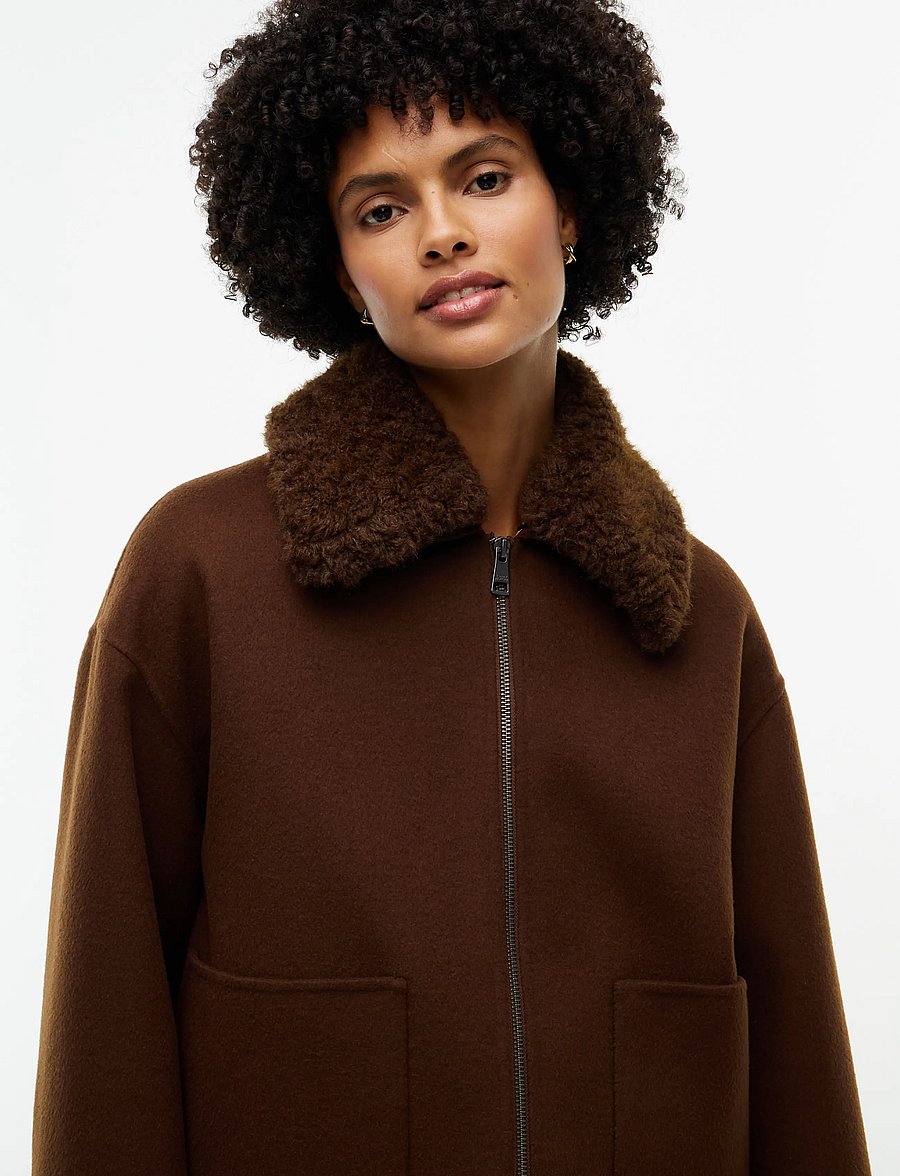 Tommy Hilfiger - DF WOOL ZIP THROUGH JACKET - legacy brown - 3