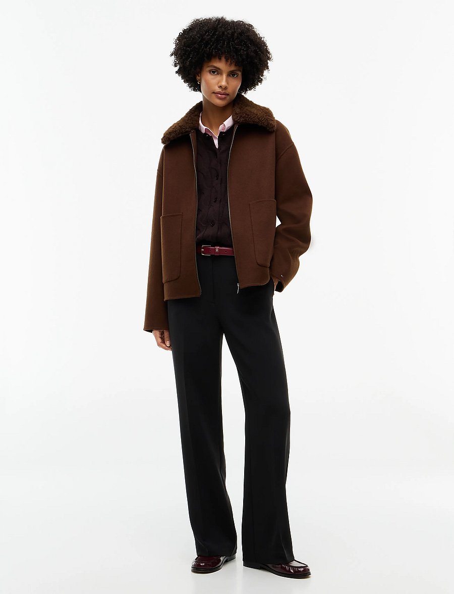 Tommy Hilfiger - DF WOOL ZIP THROUGH JACKET - legacy brown - 4