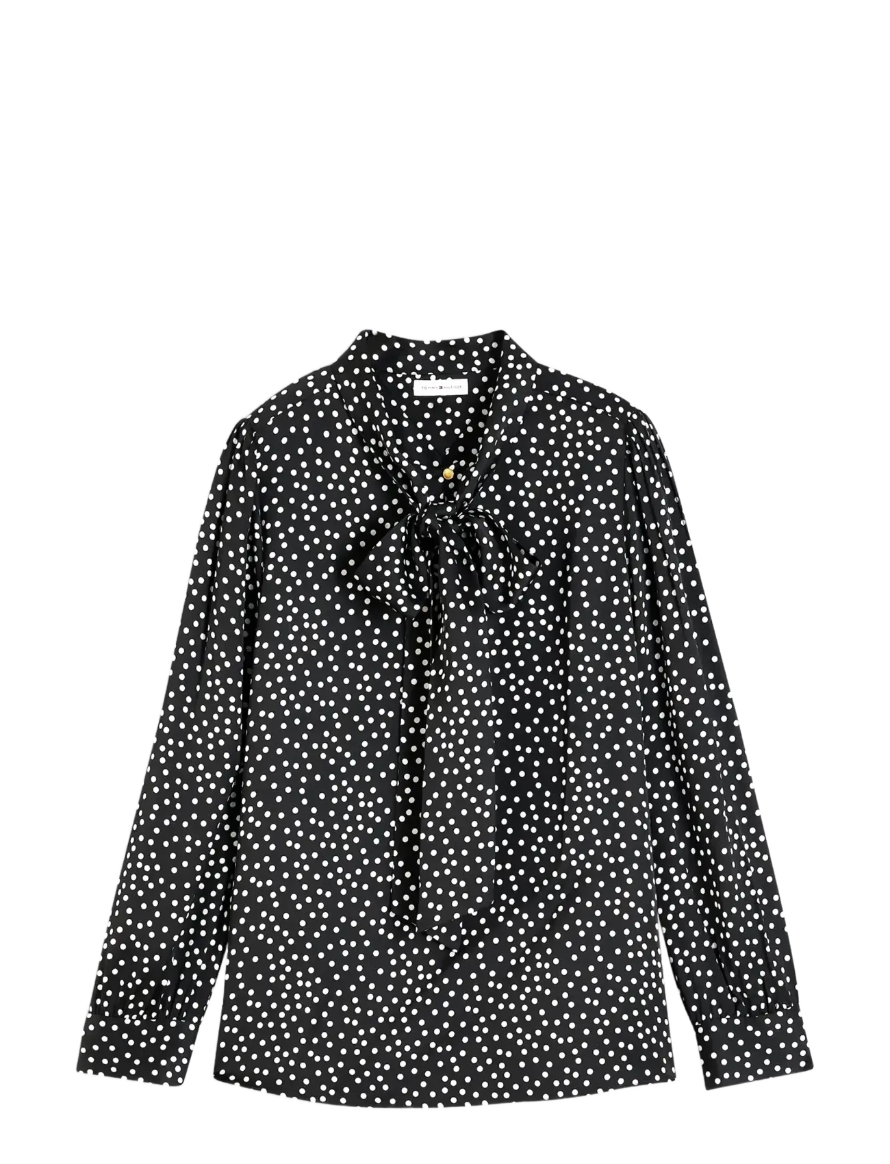 Tommy Hilfiger - POLKA DOT BOW TIE BLOUSE - black base pois - 1