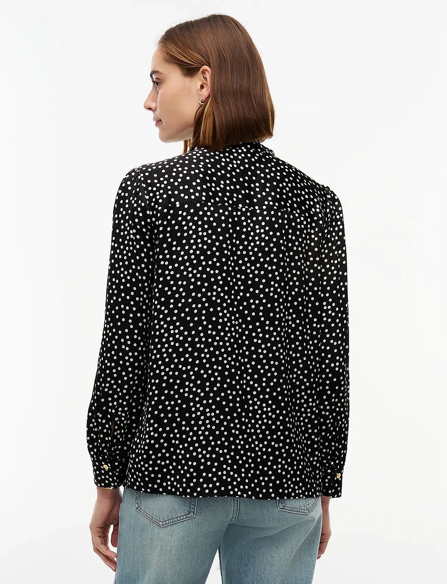 Tommy Hilfiger - POLKA DOT BOW TIE BLOUSE - black base pois - 2