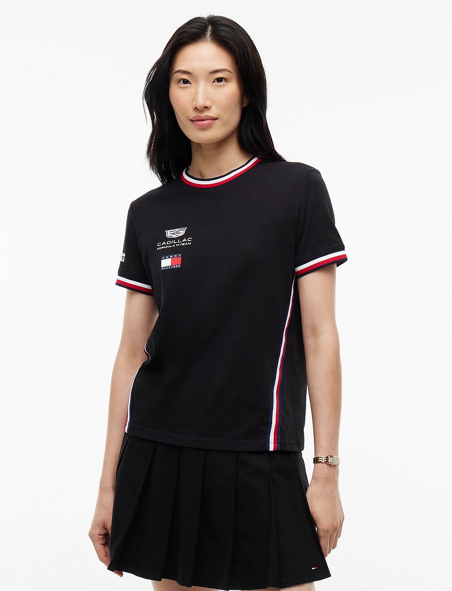 Tommy Hilfiger - TH X CF1 REPLICA TEE - t-shirts - black - 0
