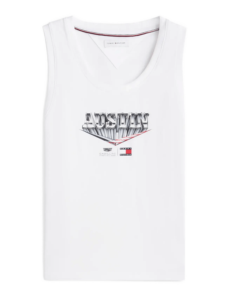 Tommy Hilfiger - TH X CF1 AUSTIN TANK TOP - linnen - white - 1