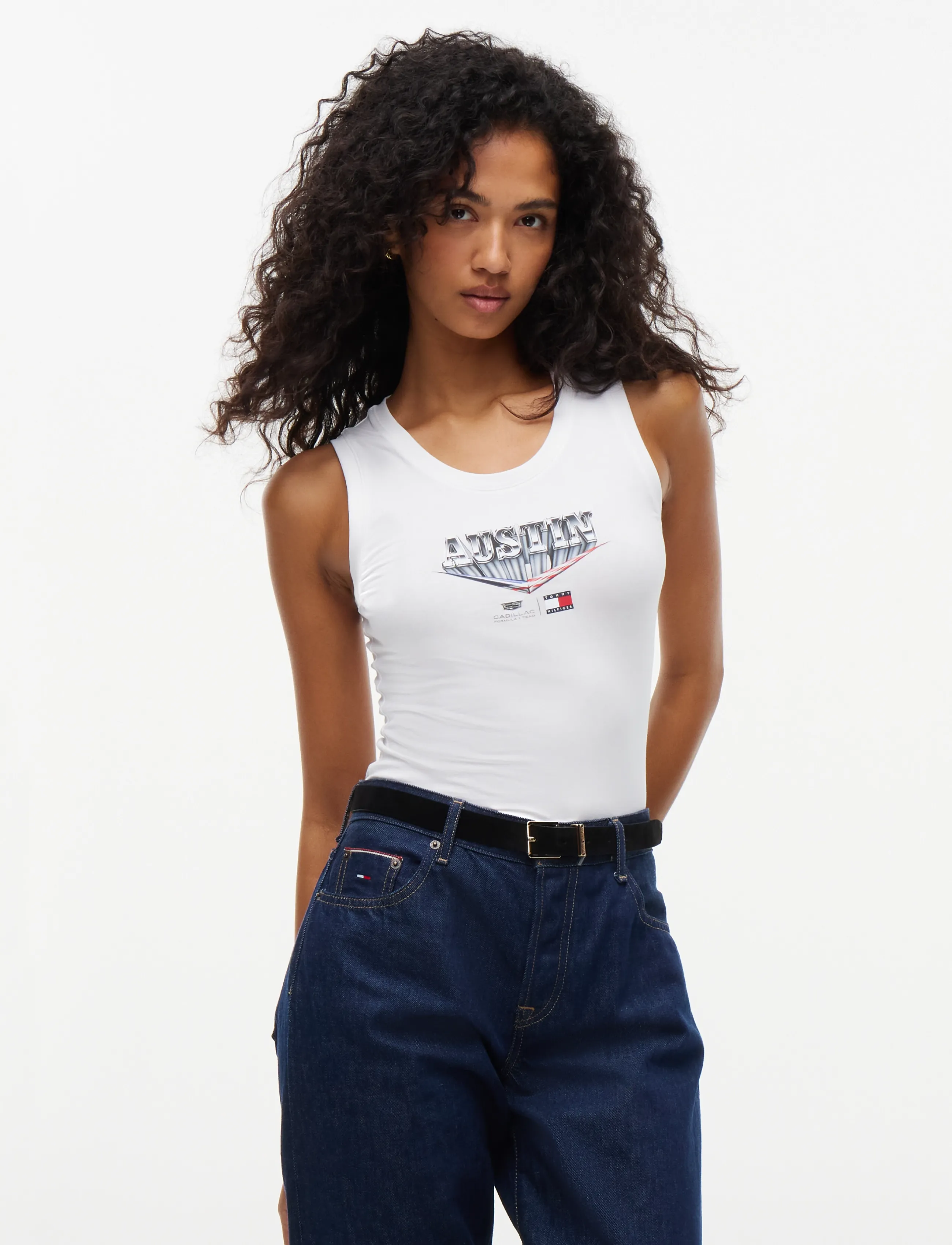 Tommy Hilfiger TH X CF1 AUSTIN TANK TOP - Tommy Hilfiger - WHITE / white