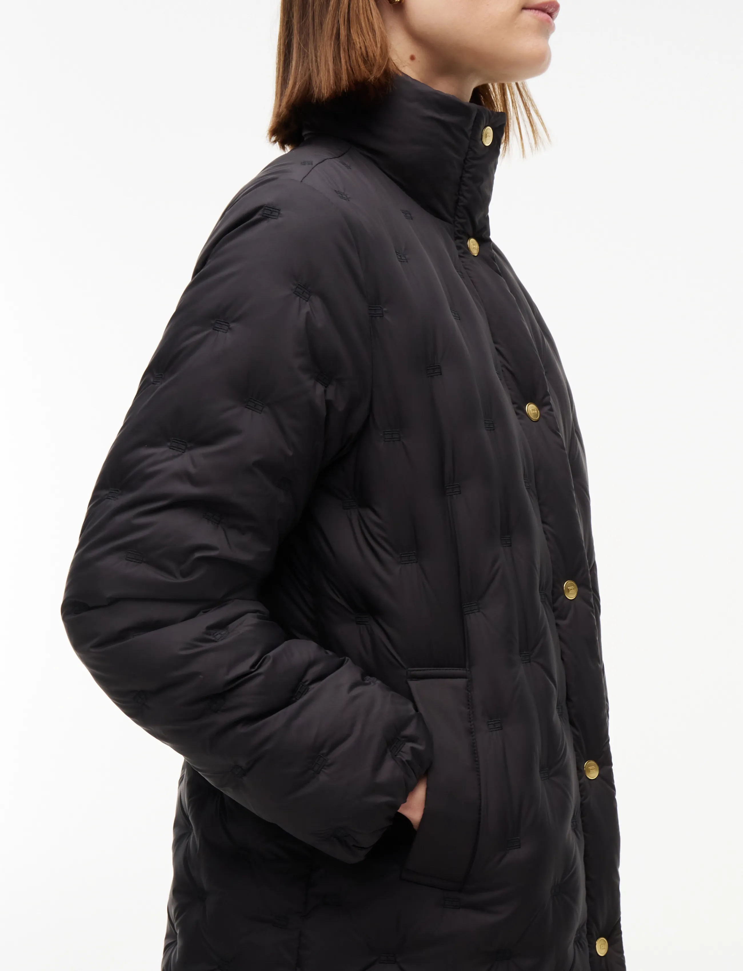 Tommy Hilfiger - FLAG QUILT DOWN COAT - black - 5