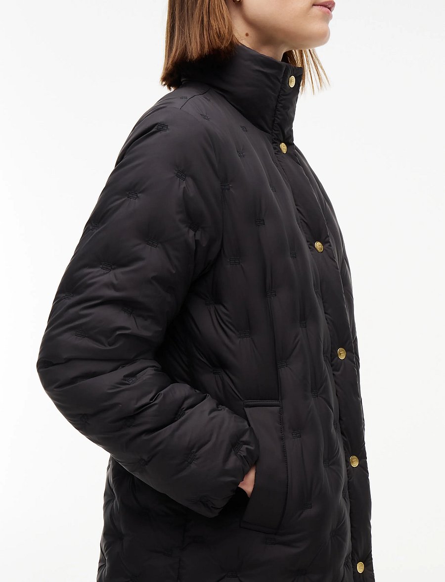 Tommy Hilfiger - FLAG QUILT DOWN COAT - winter jackets - black - 5