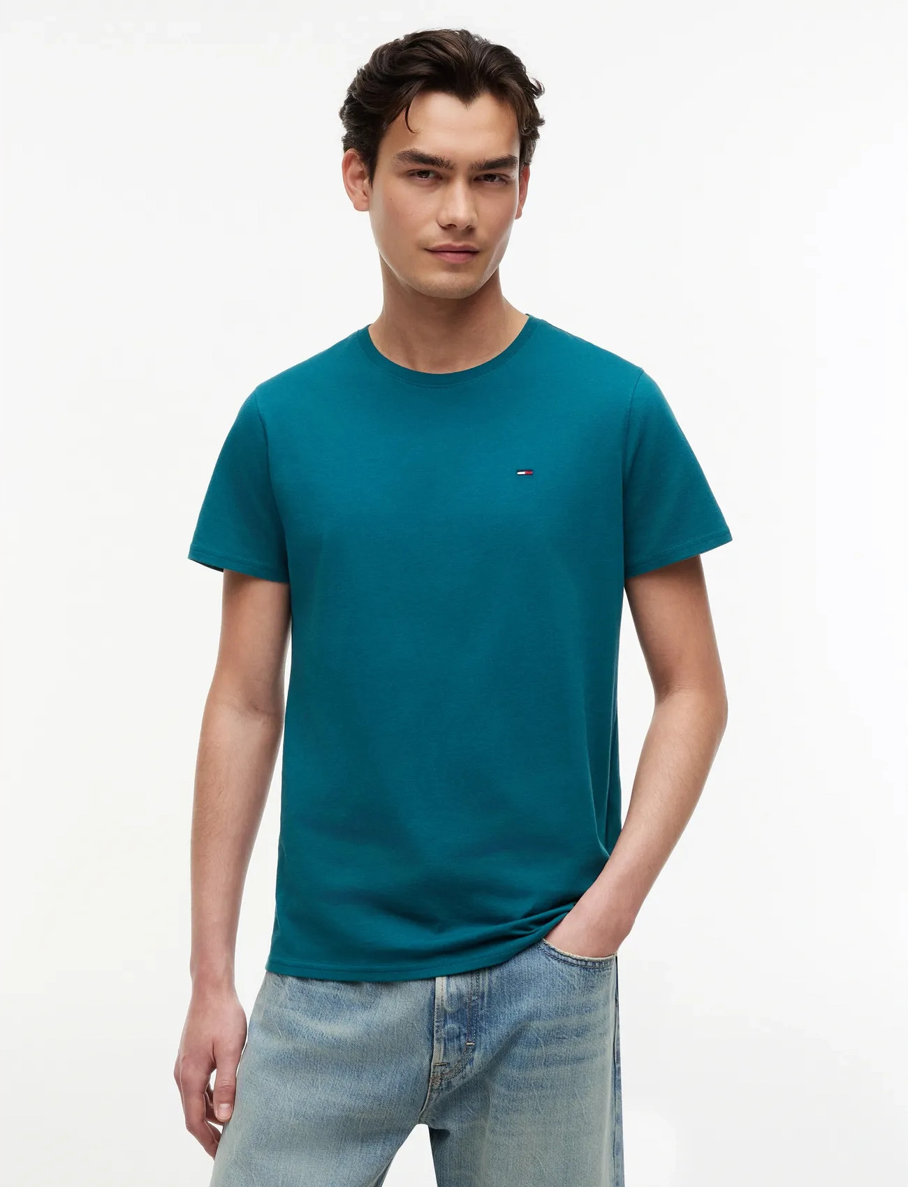 Tommy Jeans Tjm Xslim Jersey Tee Ext - Green - XS 2