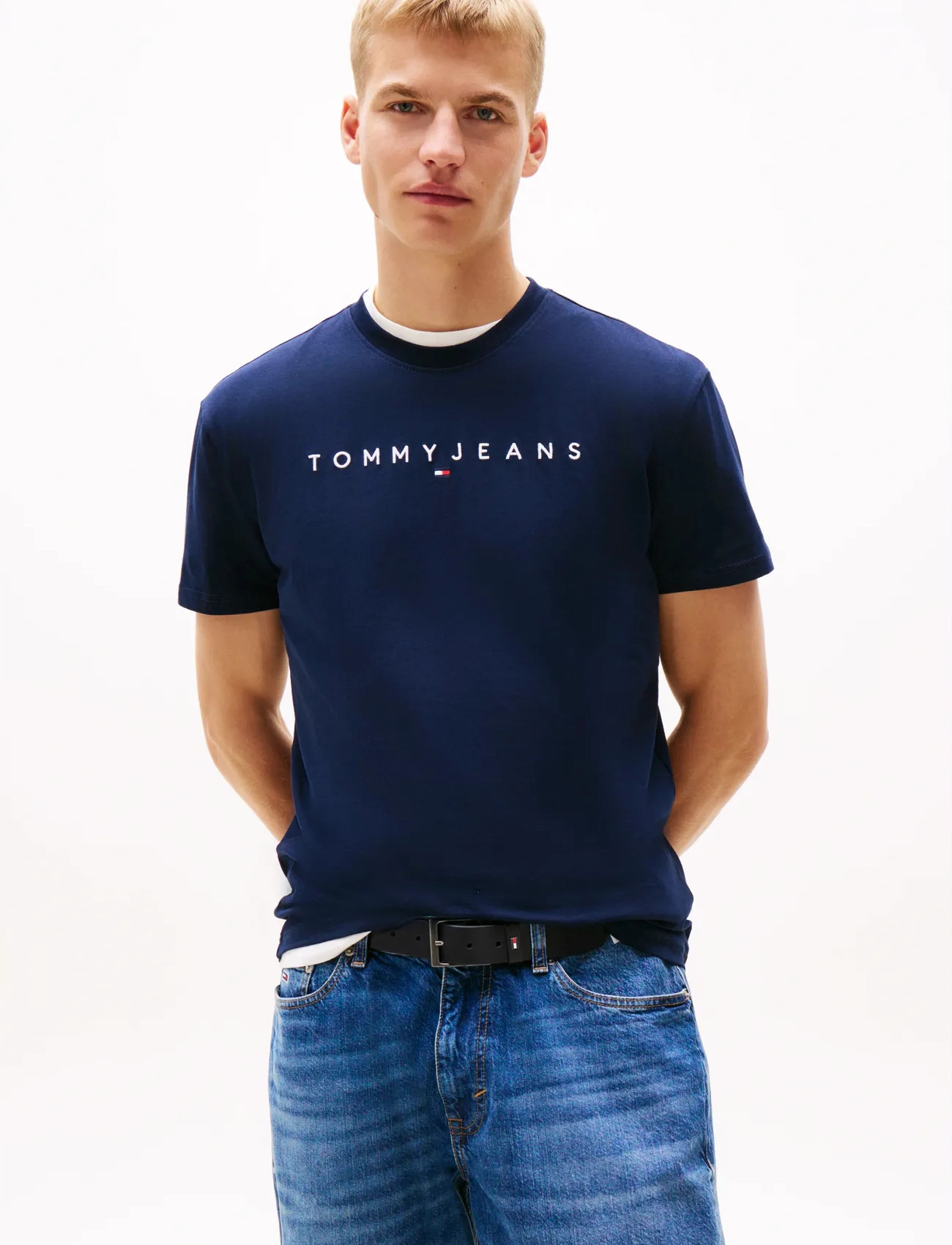 Tommy Jeans Tjm Reg Linear Logo Tee Ext - - XS 1
