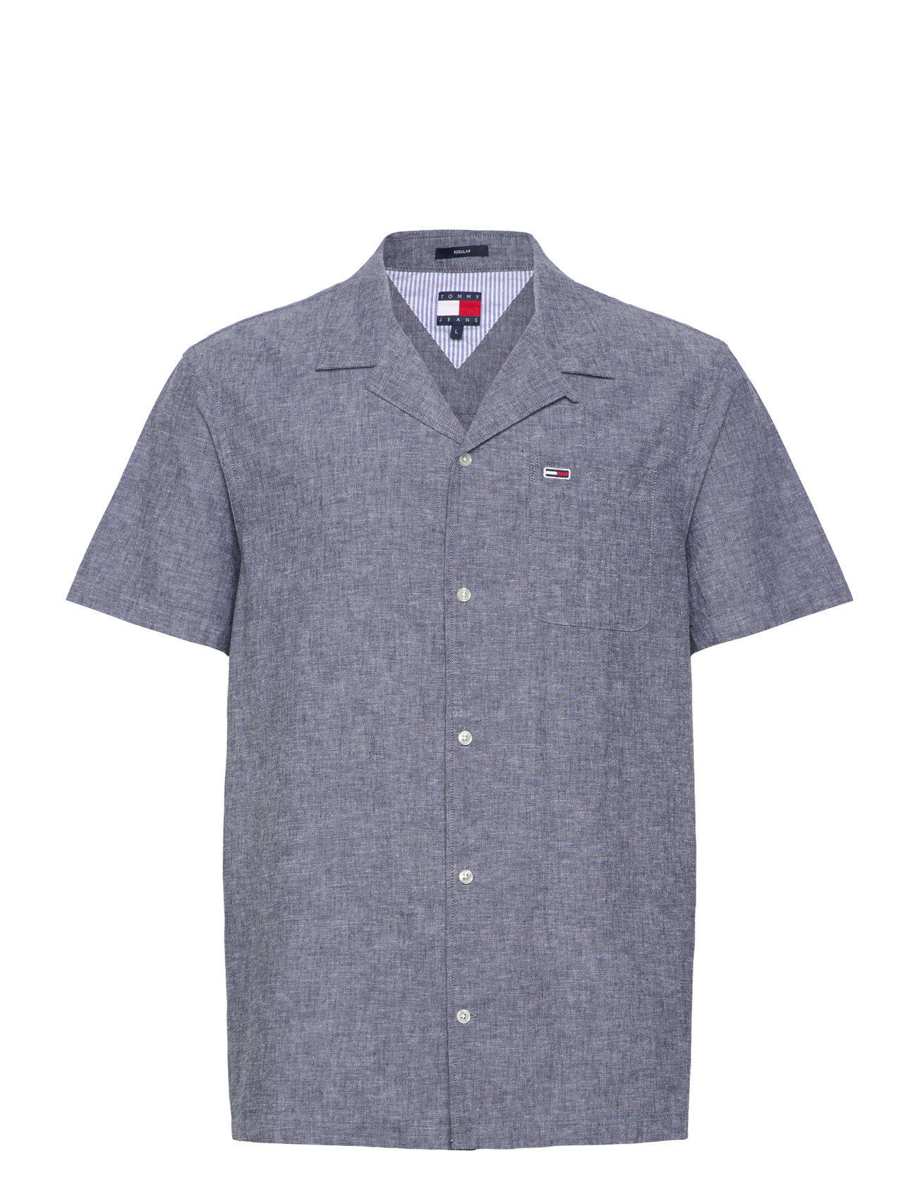 Tommy Jeans Tjm Linen Blend Camp Ss Ext - - S 1