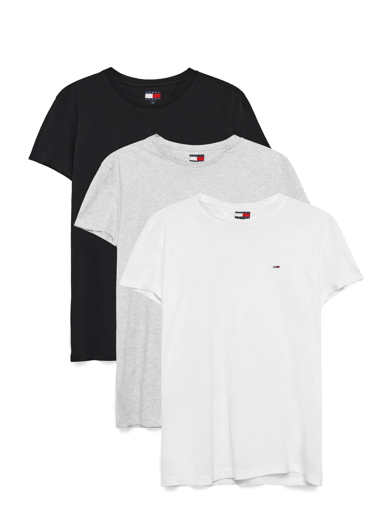 Tommy Jeans 3 Pack Extra Slim Sflag T-Shirt - - S 2