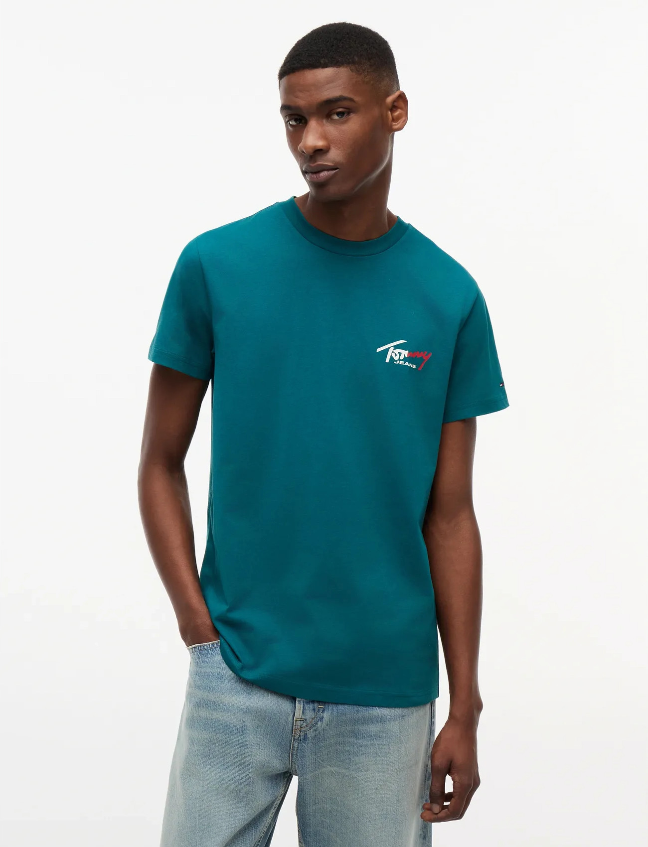 Tommy Jeans Tjm Slim Sign Chest Ss Tee Ext - - XS 1