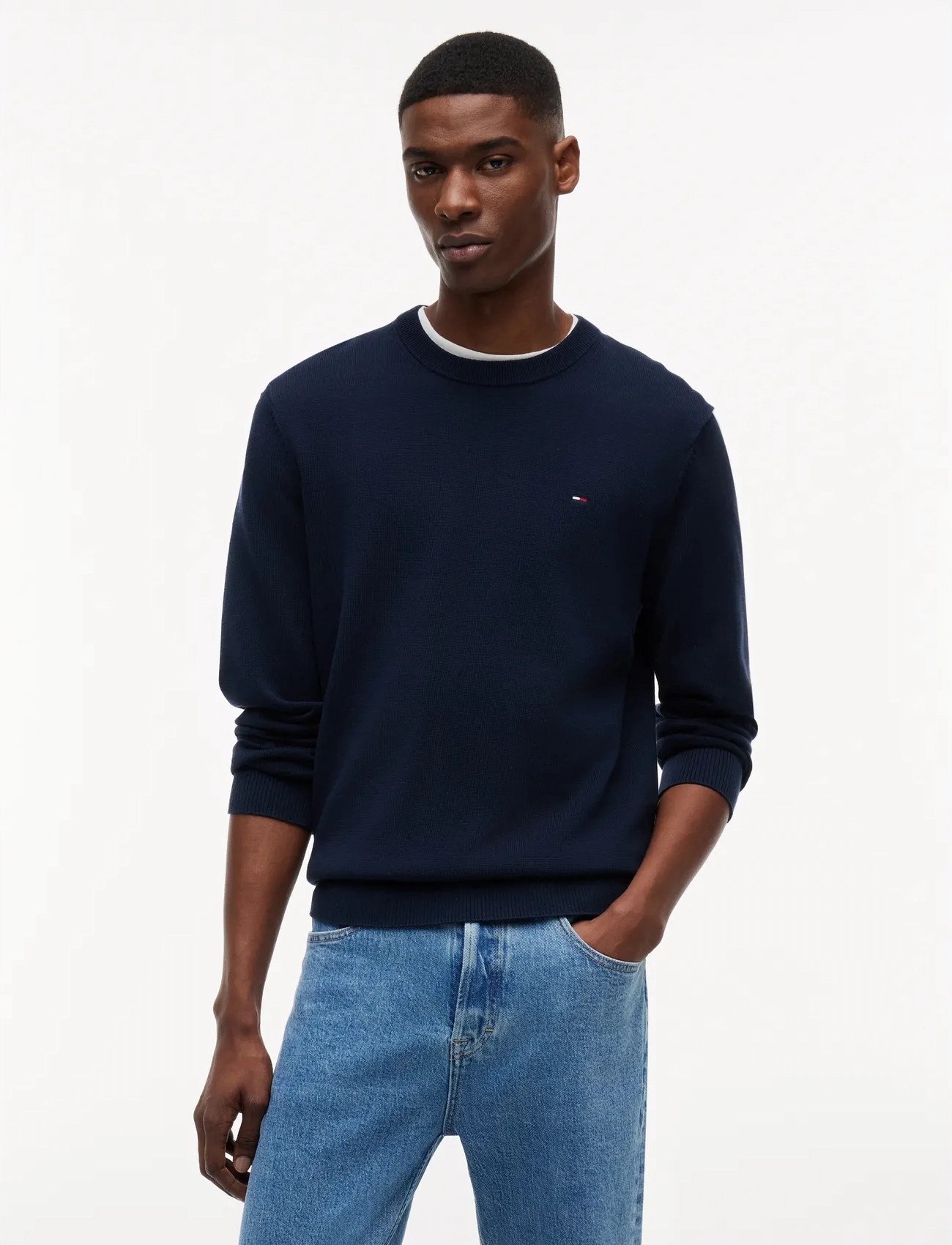 Tommy Jeans Tjm Slim Ess Light Sweater Ext - Beige - S 1