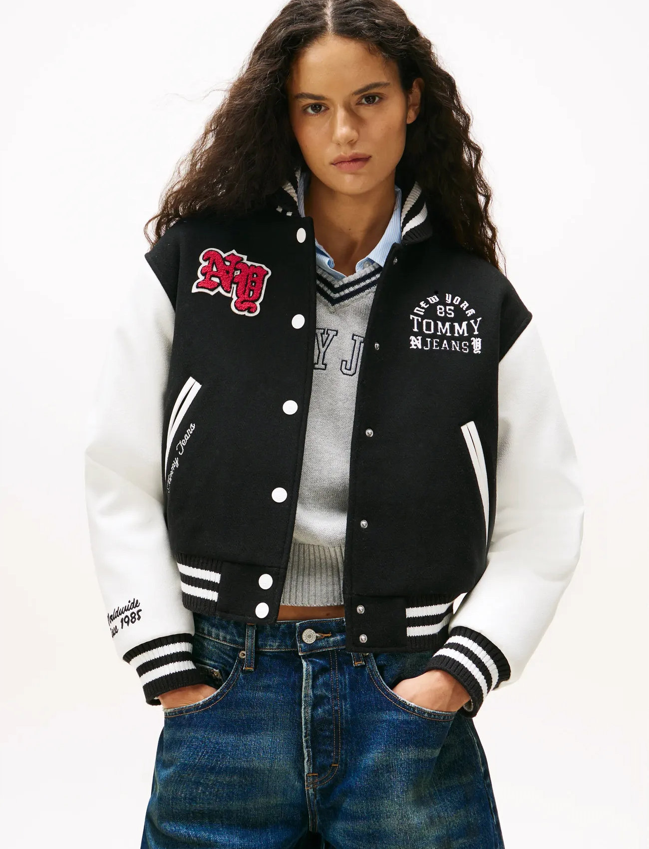 Tommy Jeans Tjw Wool Varsity Jacket - - S 1
