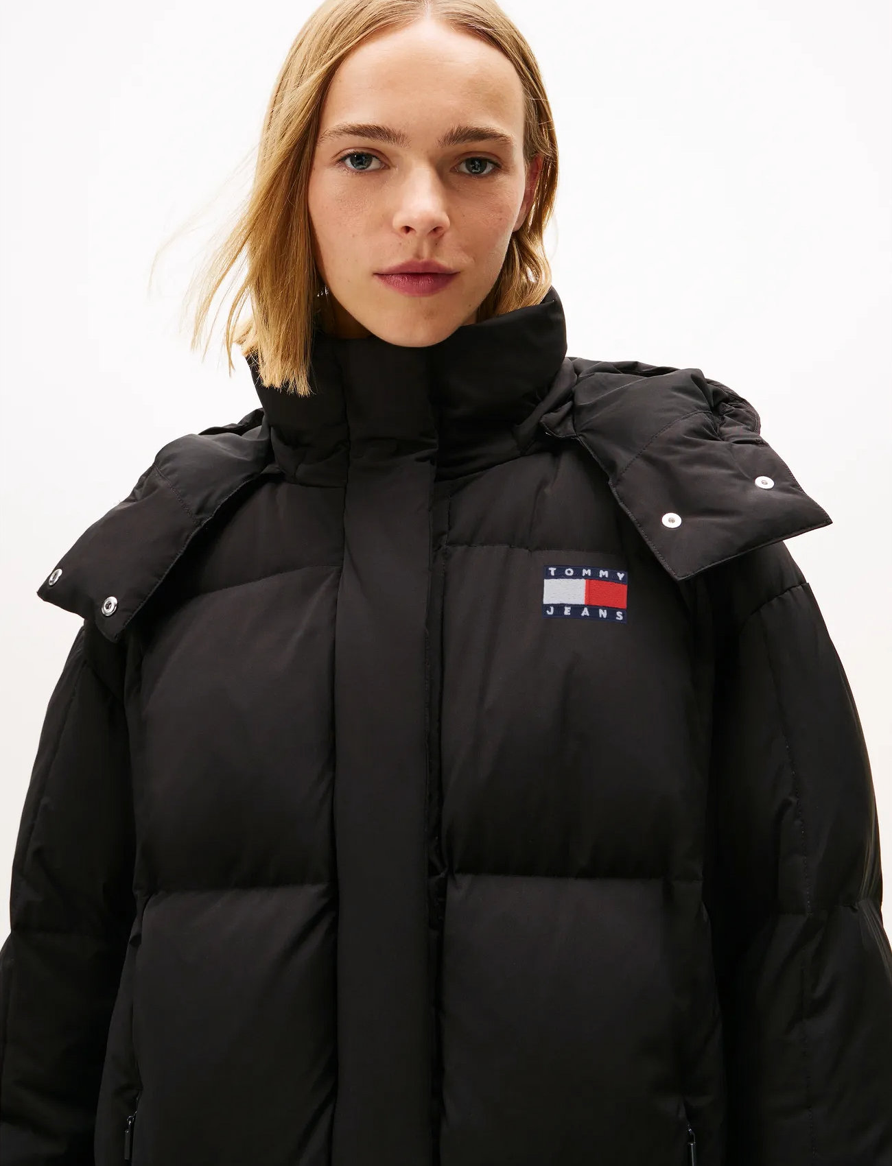 TOMMY JEANS Tjw Alaska Grid Dwn Mxi Coat jackor dam – bild 10