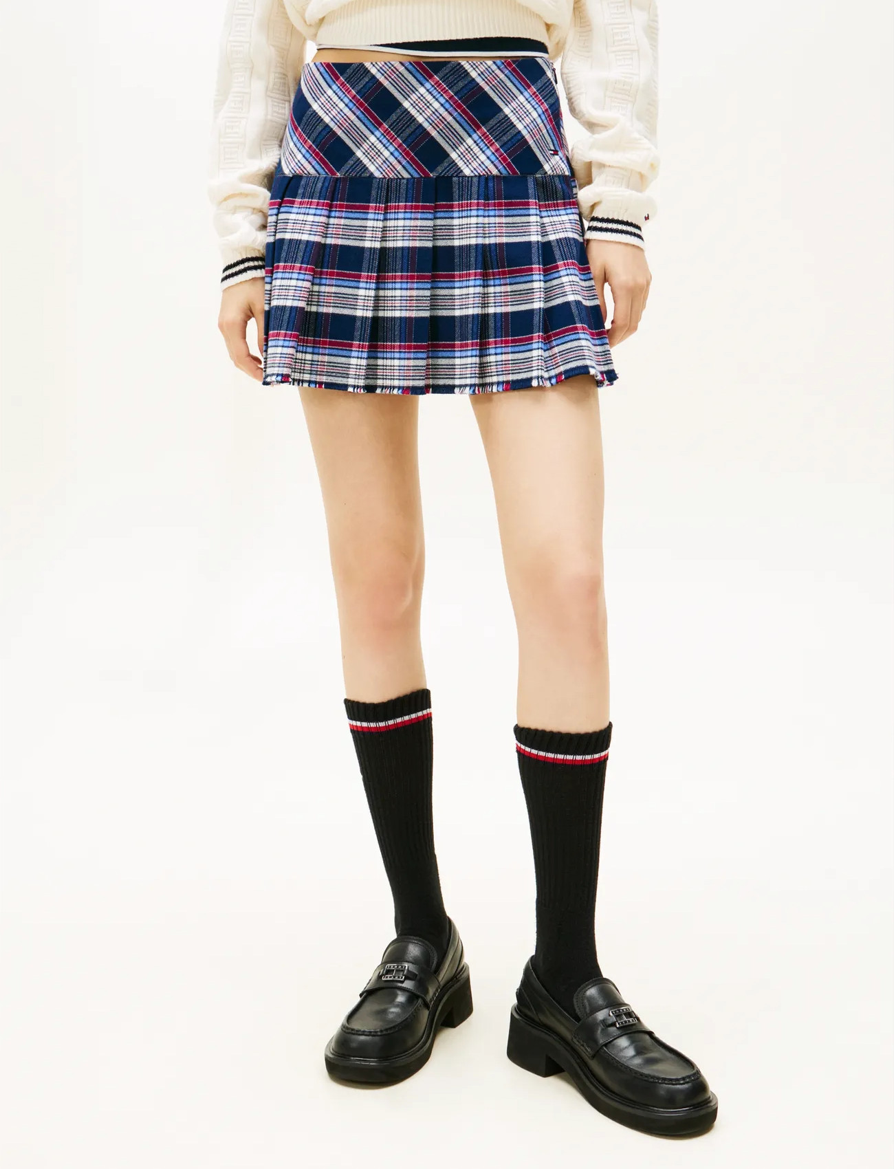 Tommy Jeans Tjw Structured Pleat Mini Skirt - Multi/patterned - XS