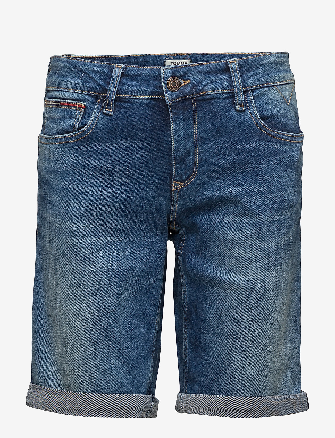 Tommy Jeans - CLASSIC DENIM LONGER SHORT - florida mid blue stretch - 0