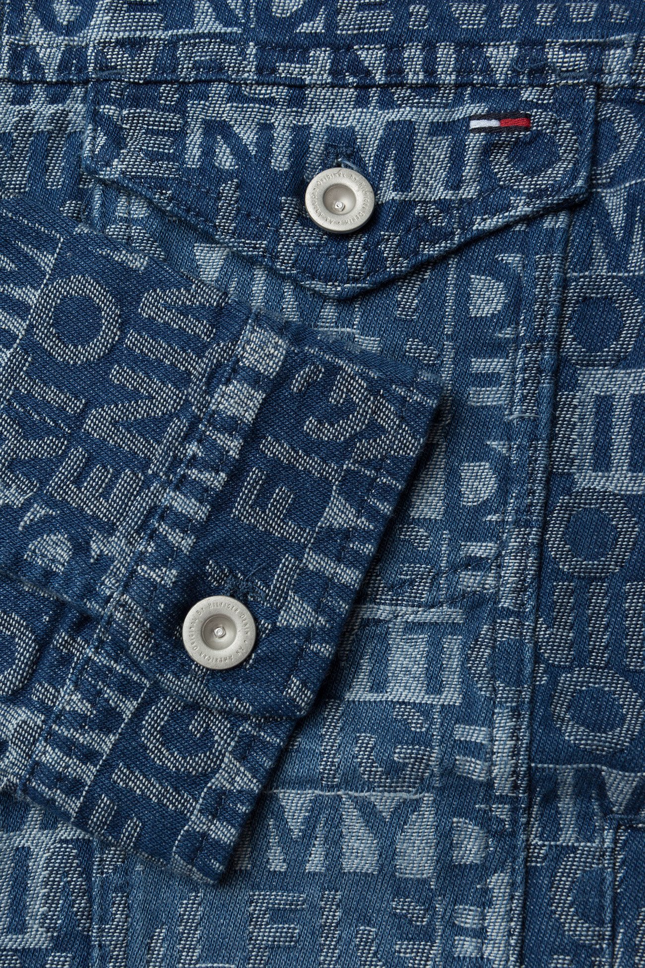 Tommy Jeans - THDM TOMMY JACQUARD DENIM TRUCKER - tommy jacquard denim - 3