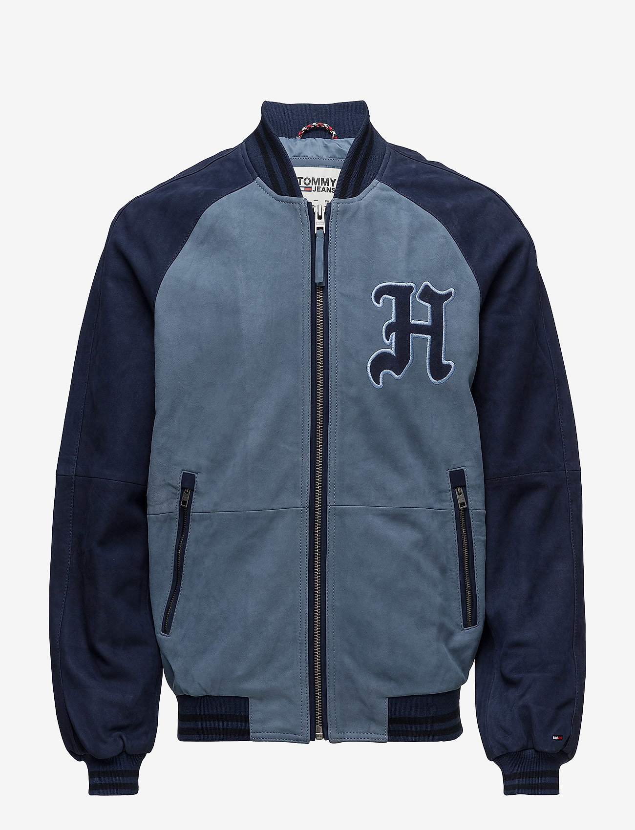 Tommy Jeans - TJM LEATHER JACKET 12 - black iris / blue horizon - 0