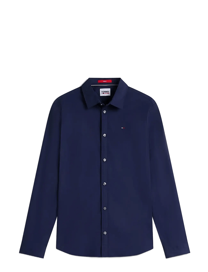 Tommy Jeans - TJM SLIM ORIGINAL STRETCH SHIRT - koszule casual - black iris - 1