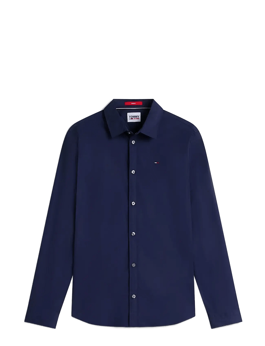Tommy Jeans - TJM SLIM ORIGINAL STRETCH SHIRT - freizeithemden - black iris - 1