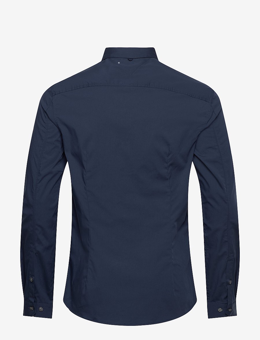 Tommy Jeans - TJM SLIM ORIGINAL STRETCH SHIRT - freizeithemden - black iris - 2