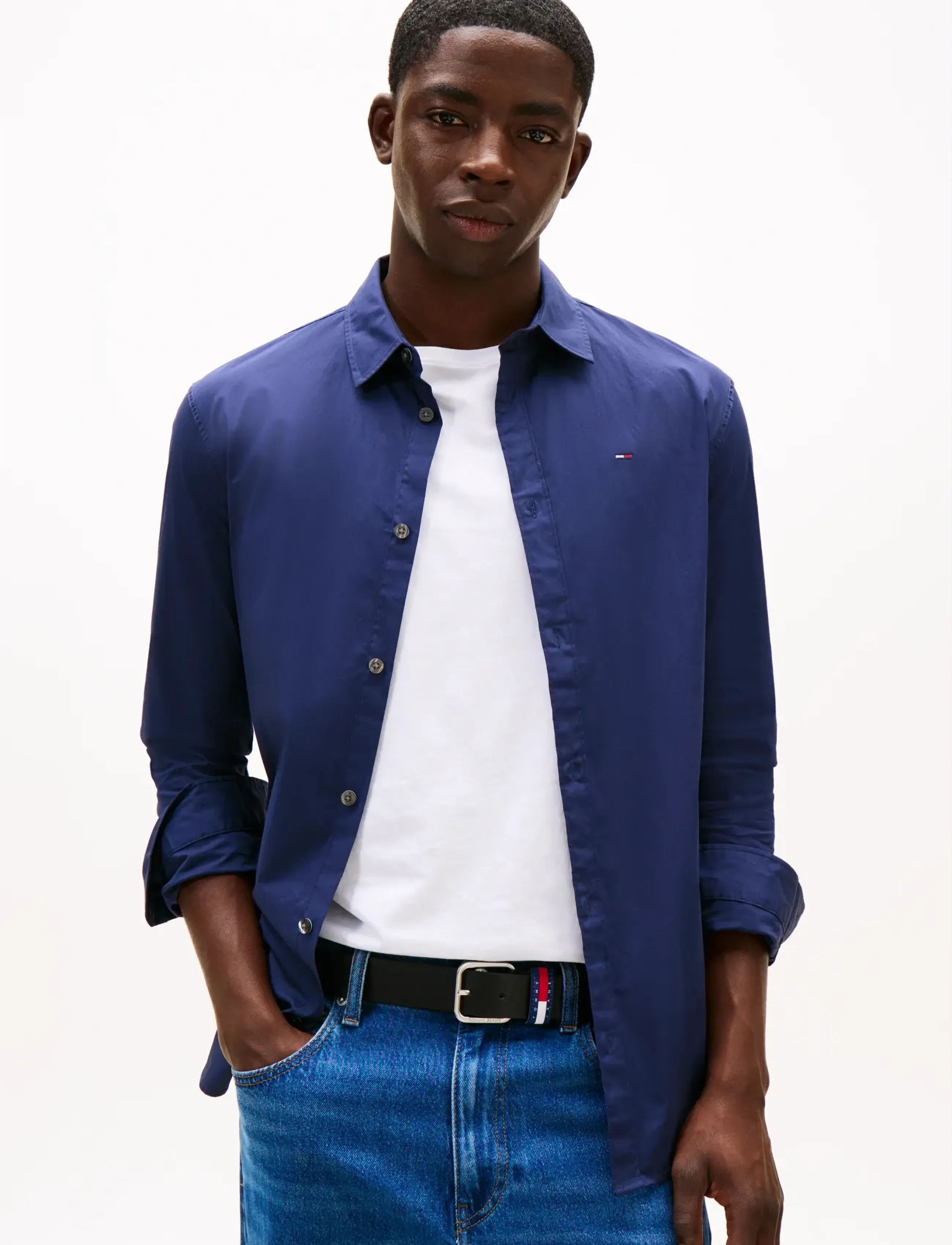 TJM ORIGINAL STRETCH SHIRT - BLACK IRIS