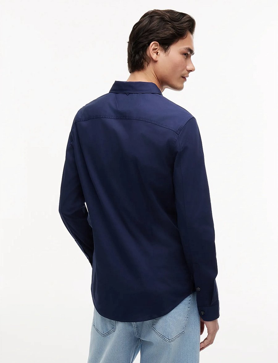 Tommy Jeans - TJM SLIM ORIGINAL STRETCH SHIRT - freizeithemden - black iris - 3