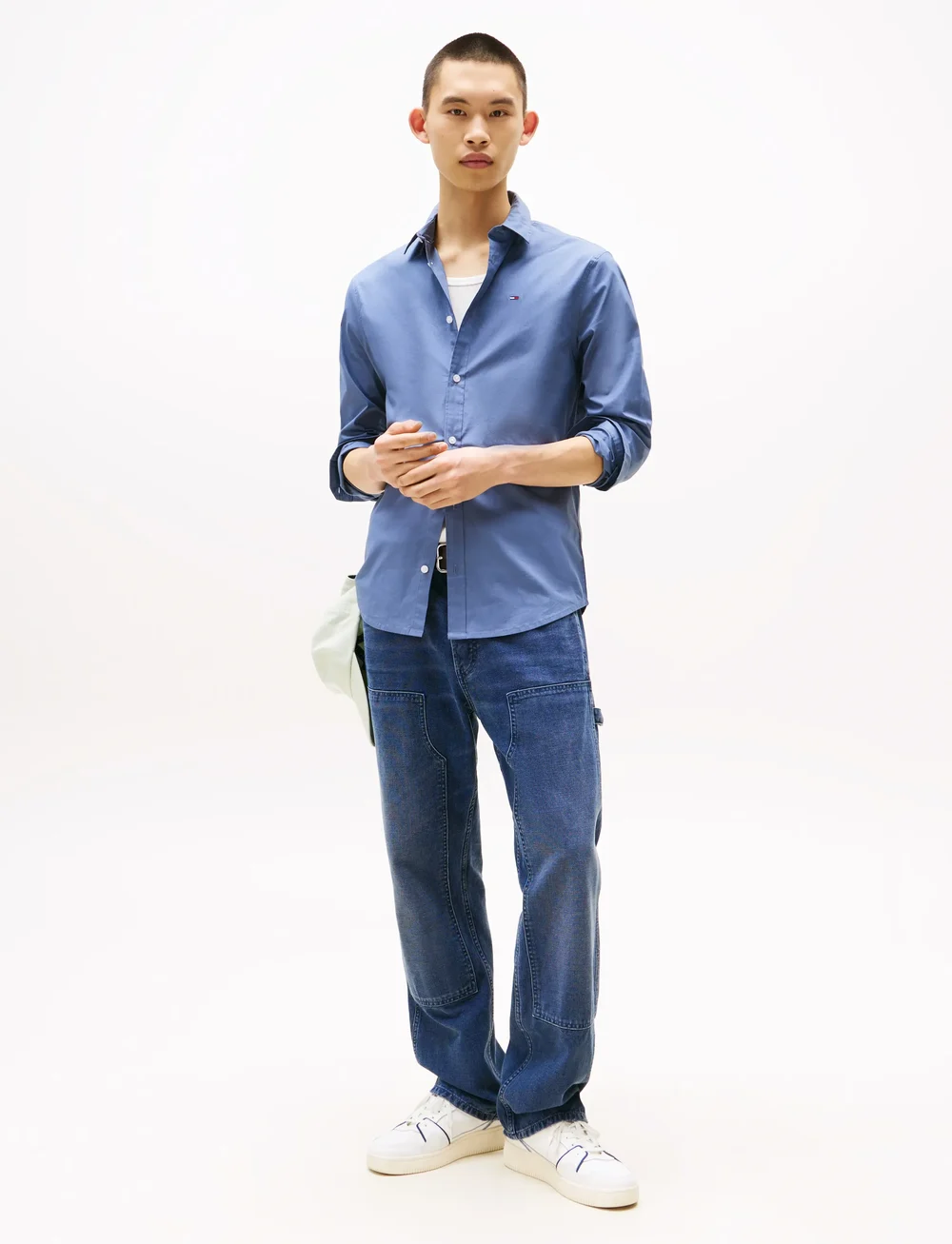 Tommy Jeans - TJM ORIGINAL STRETCH SHIRT - casual hemden - blue moment - 3