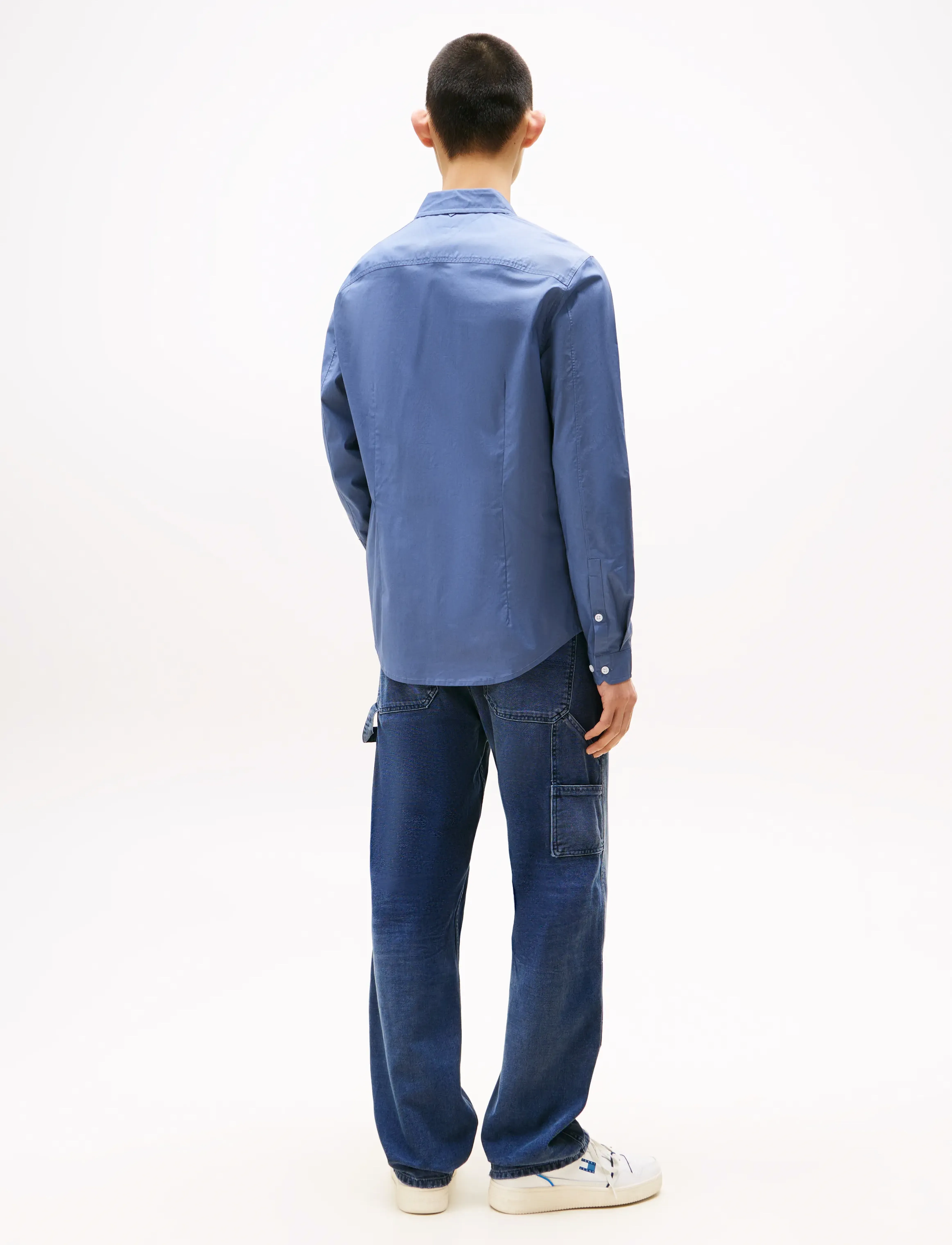 Tommy Jeans - TJM ORIGINAL STRETCH SHIRT - casual shirts - blue moment - 4
