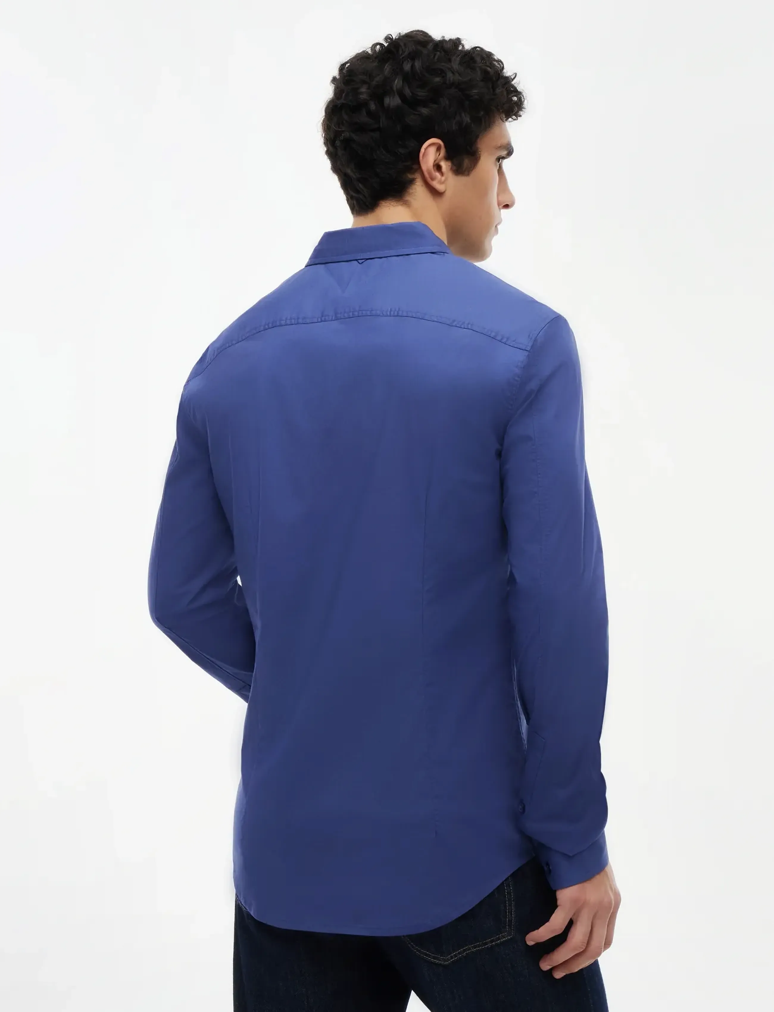 Tommy Jeans - TJM ORIGINAL STRETCH SHIRT - casual shirts - blue storm - 2